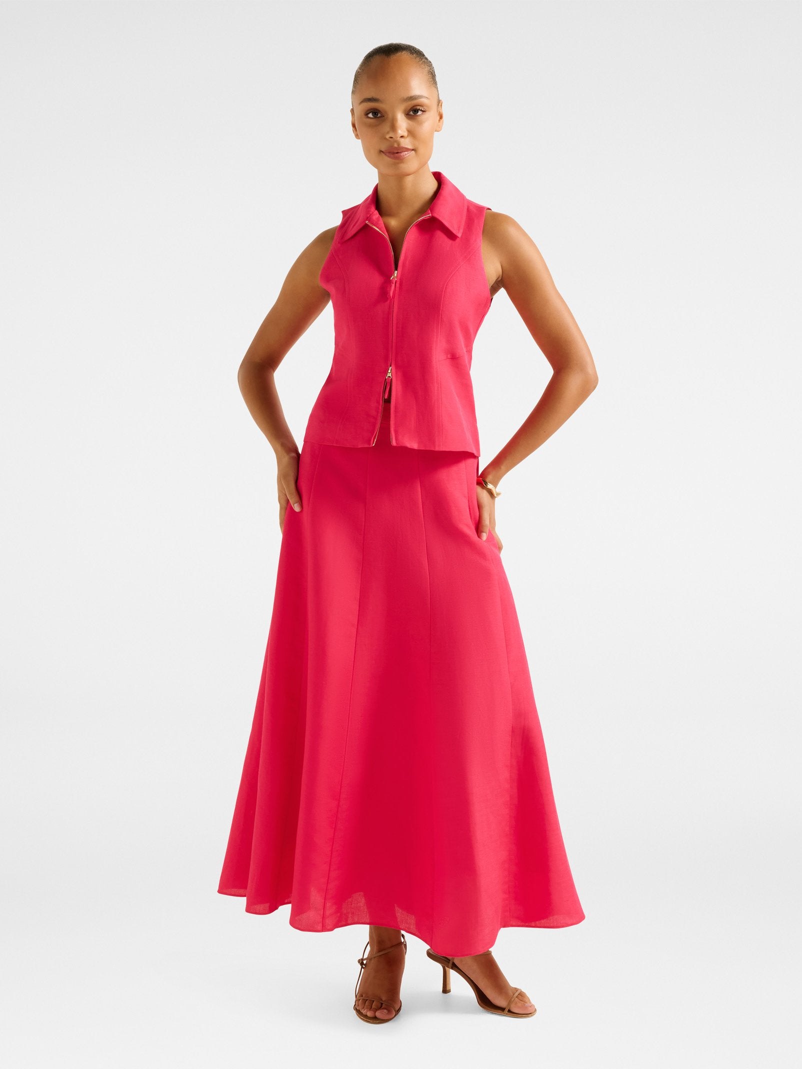  Felicity Zip Front Halter 