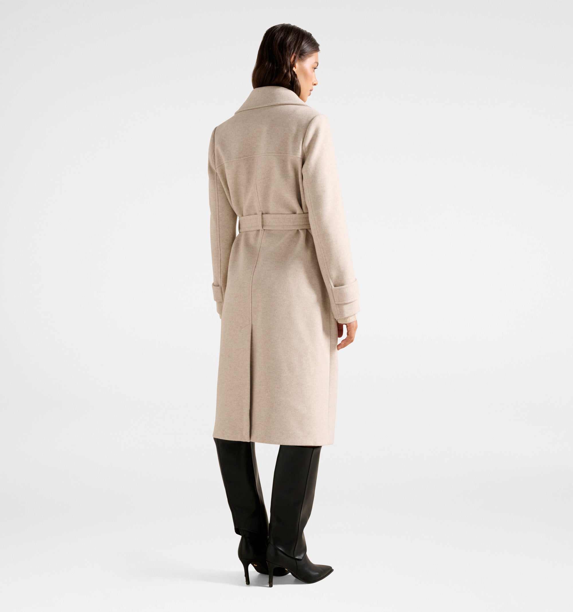 Cara Double Breasted Wrap Coat
