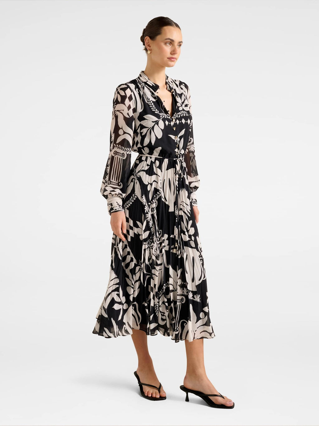 Annabel Button Through Midi Dress