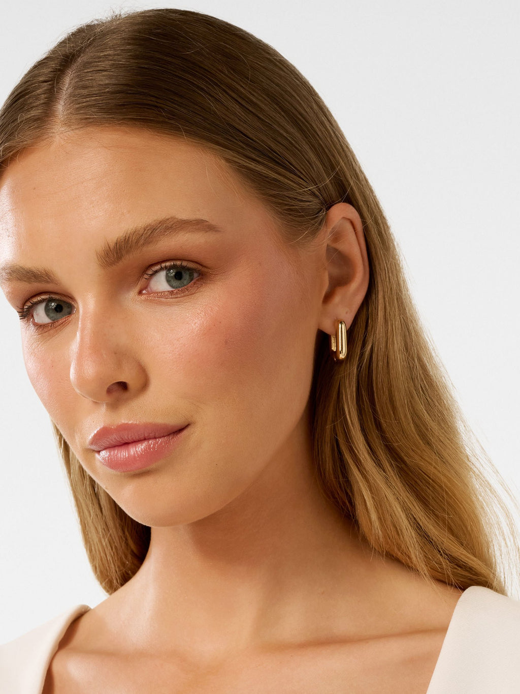  Signature Lila Large Curve Hoop