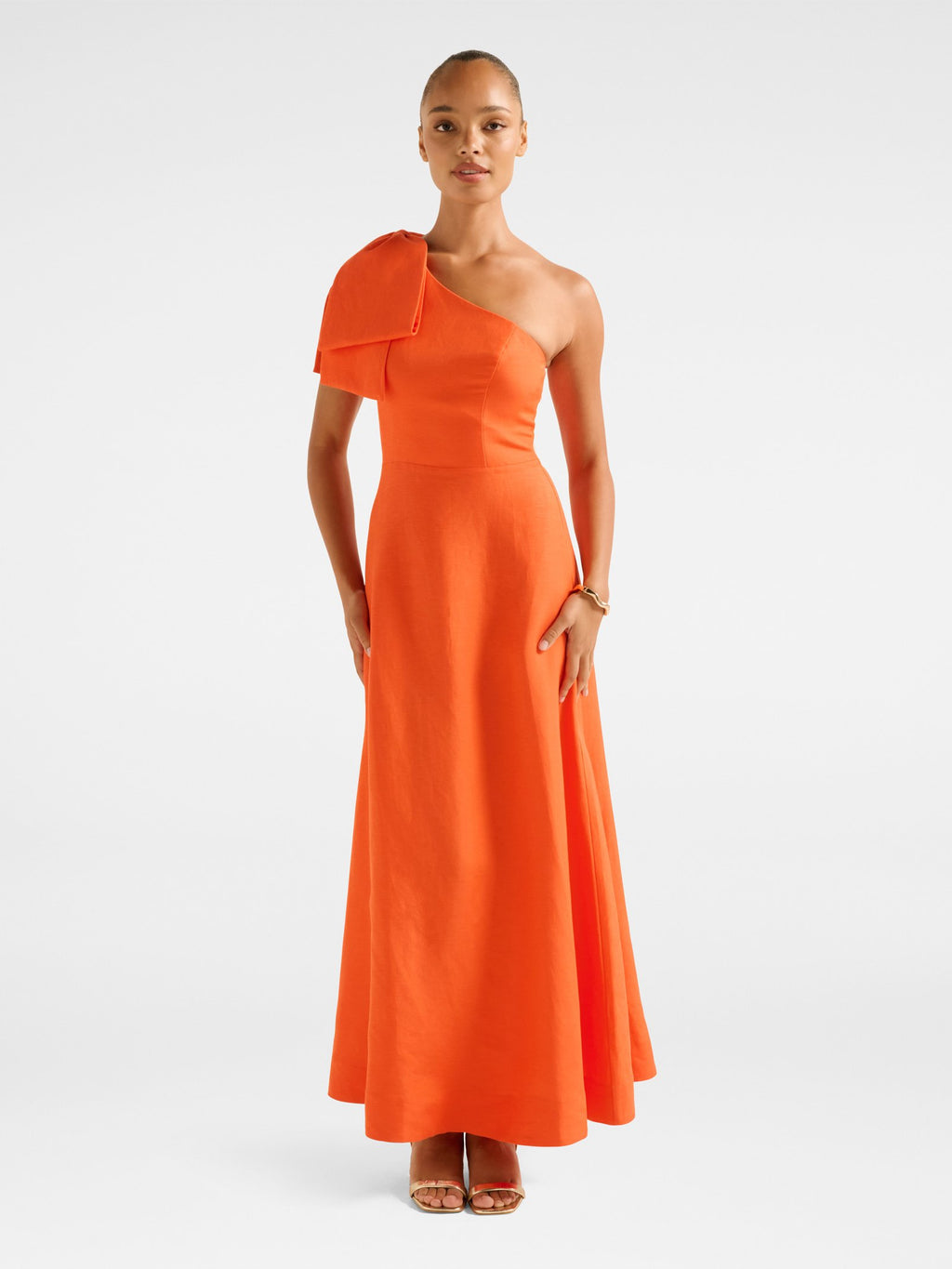 Danni Asym Bow Midi Dress