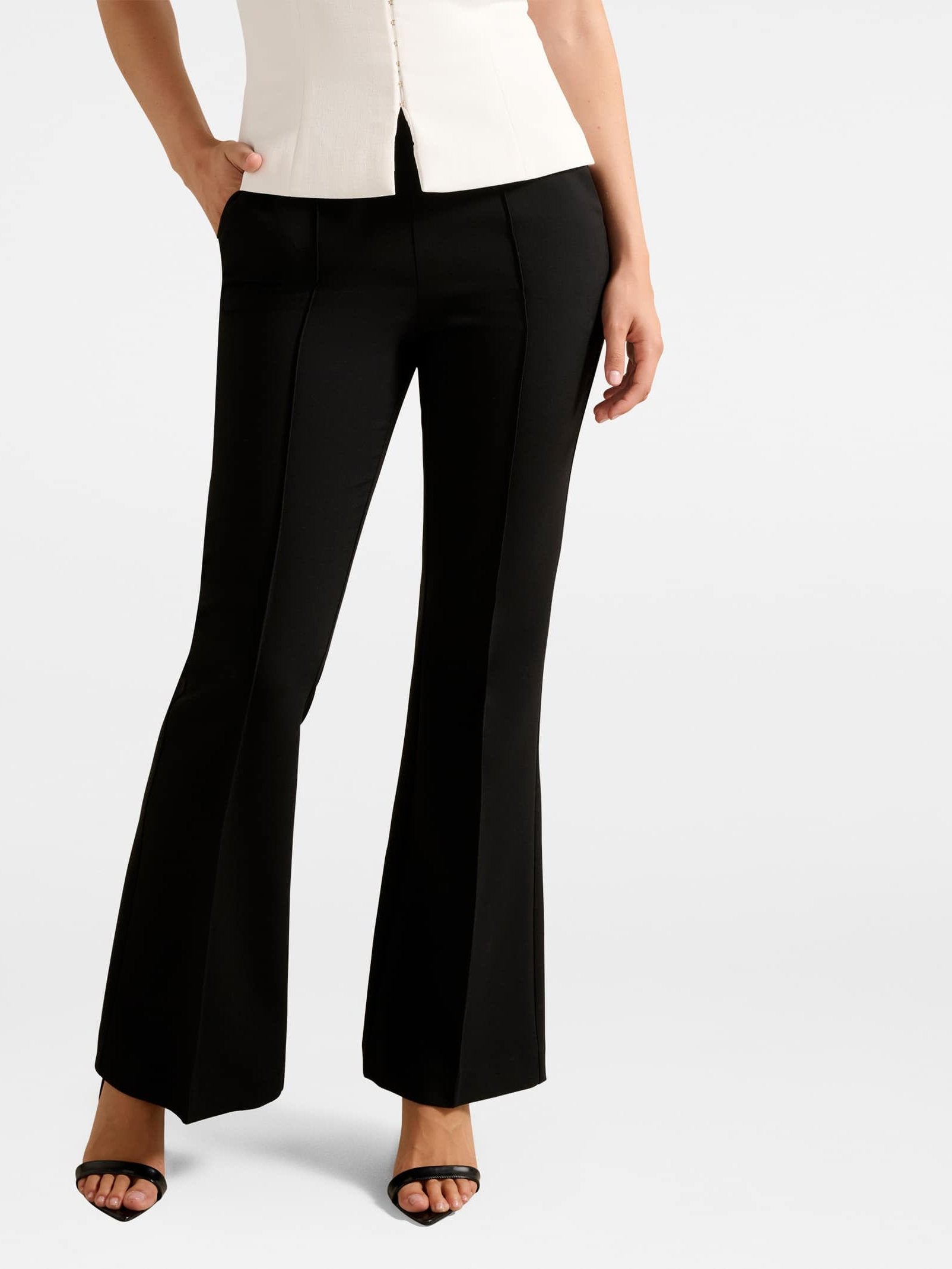  Bethany Pintuck Flare Pant