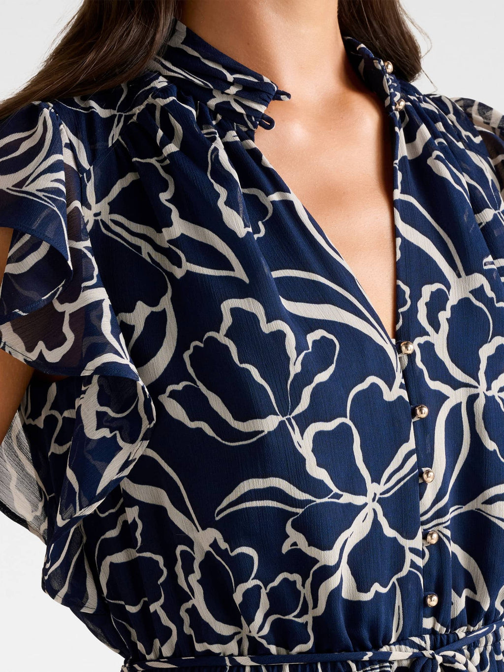  Maxwell Flutter Sleeve Midi Dress