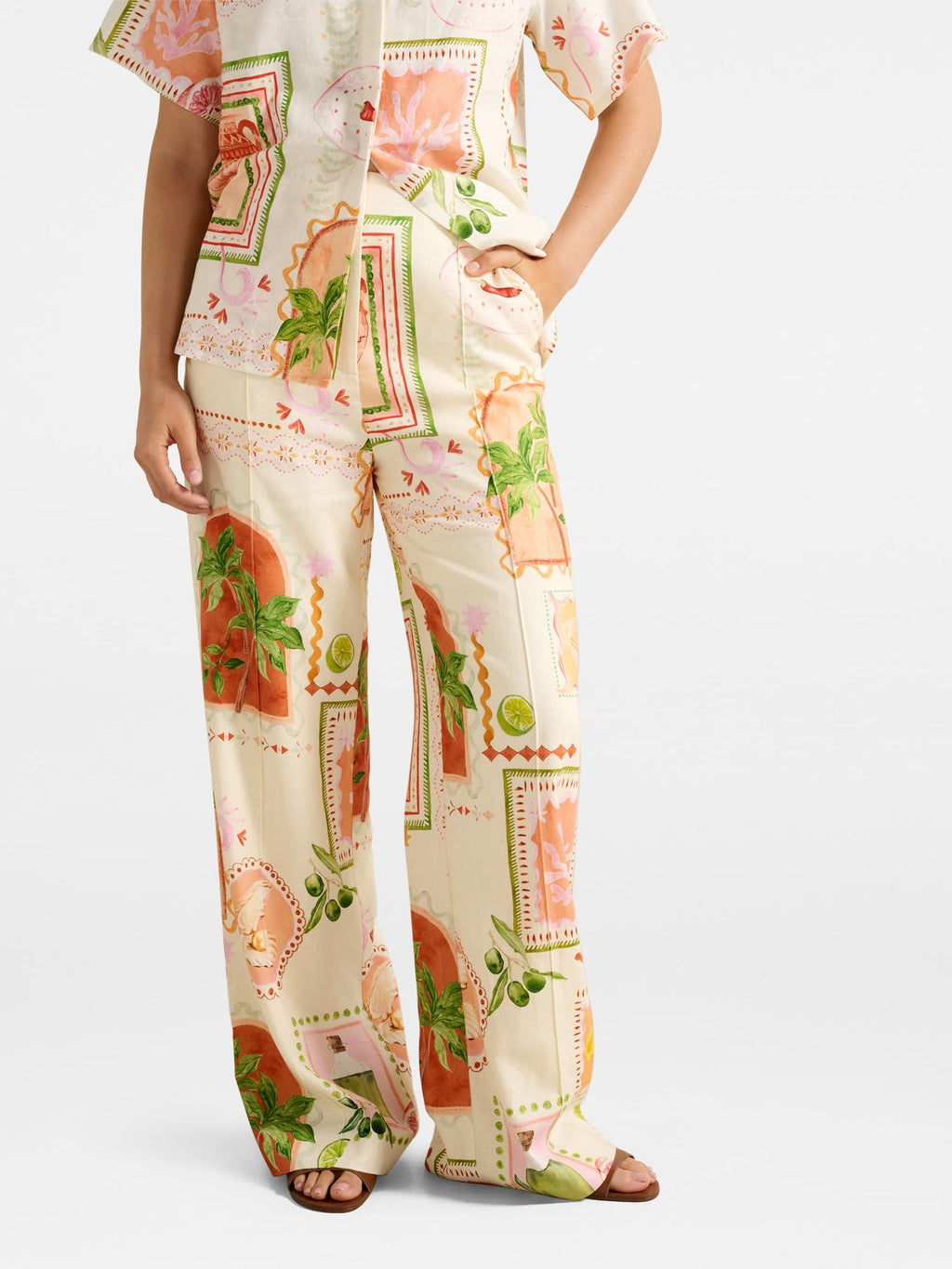  Ola Linen Wide Leg Pant