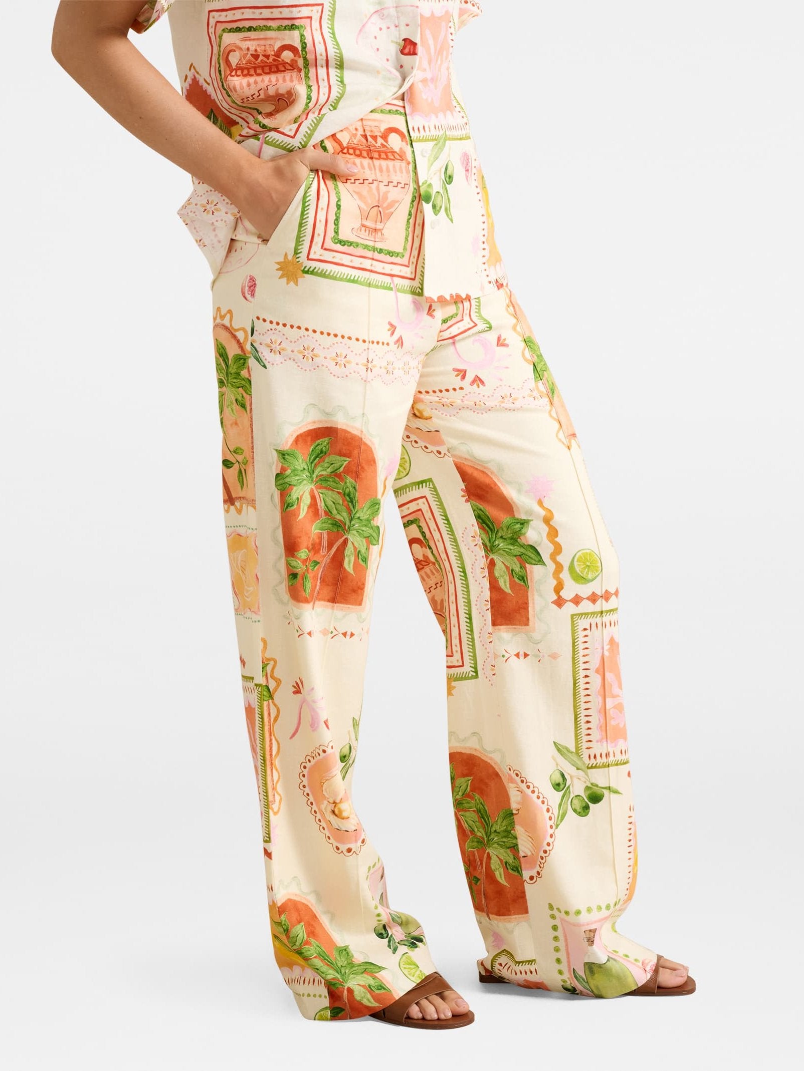  Ola Linen Wide Leg Pant