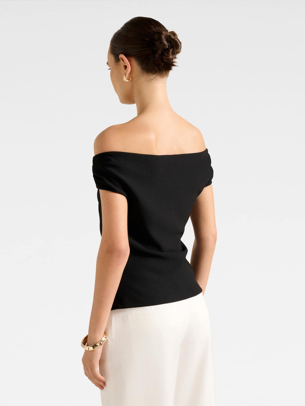  Somer Crepe Bardot Top