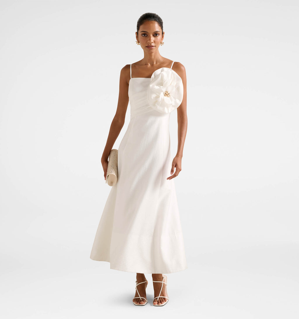 Felicia Petite Flower Midi Dress