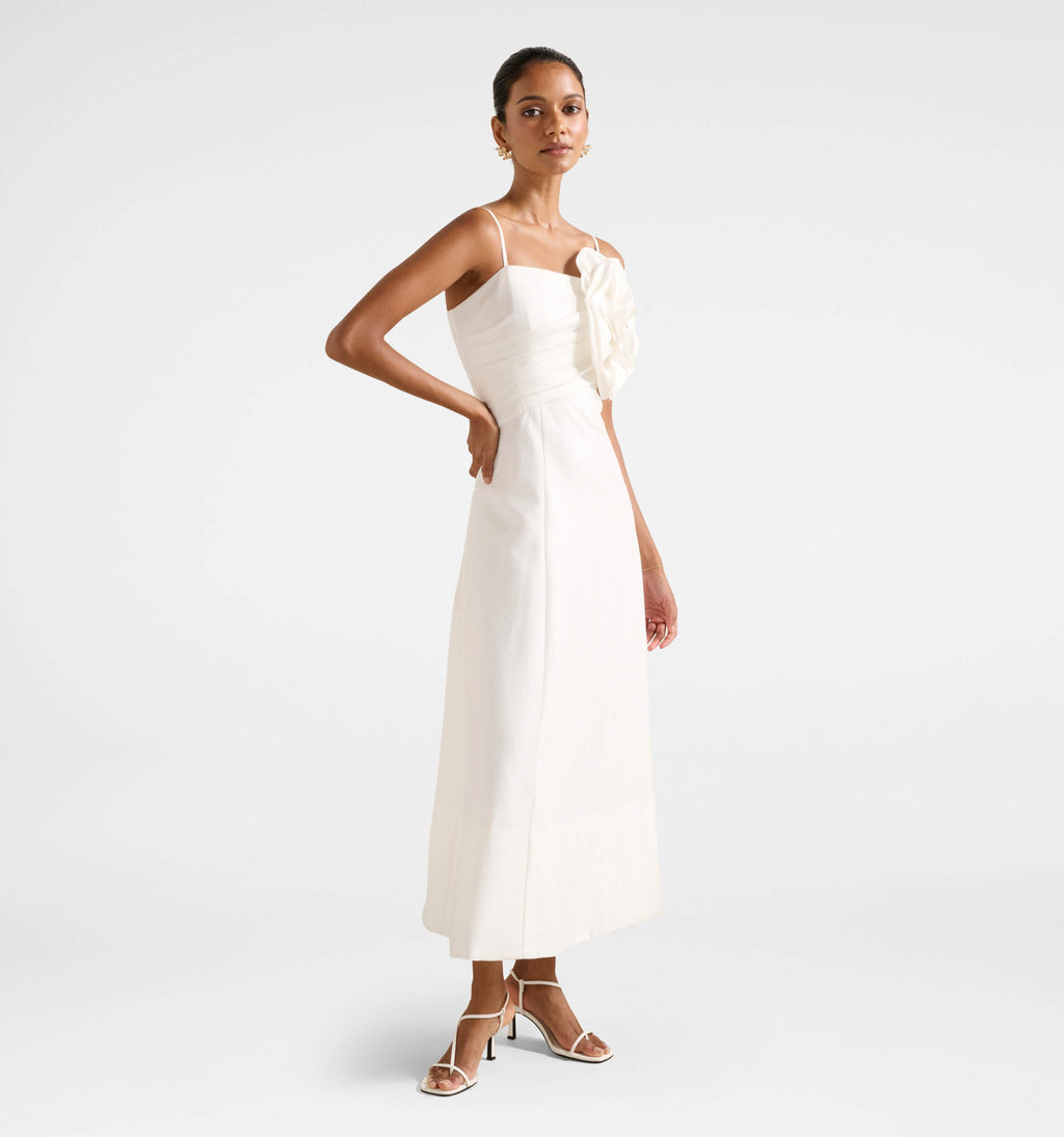 Felicia Petite Flower Midi Dress
