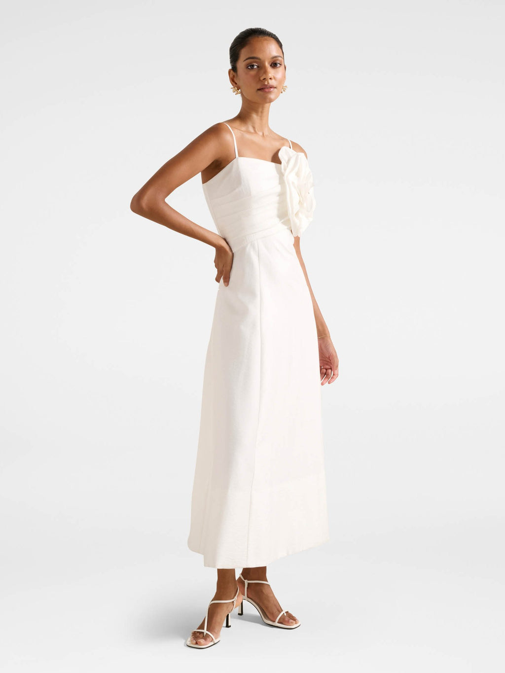  Felicia Petite Flower Midi Dress