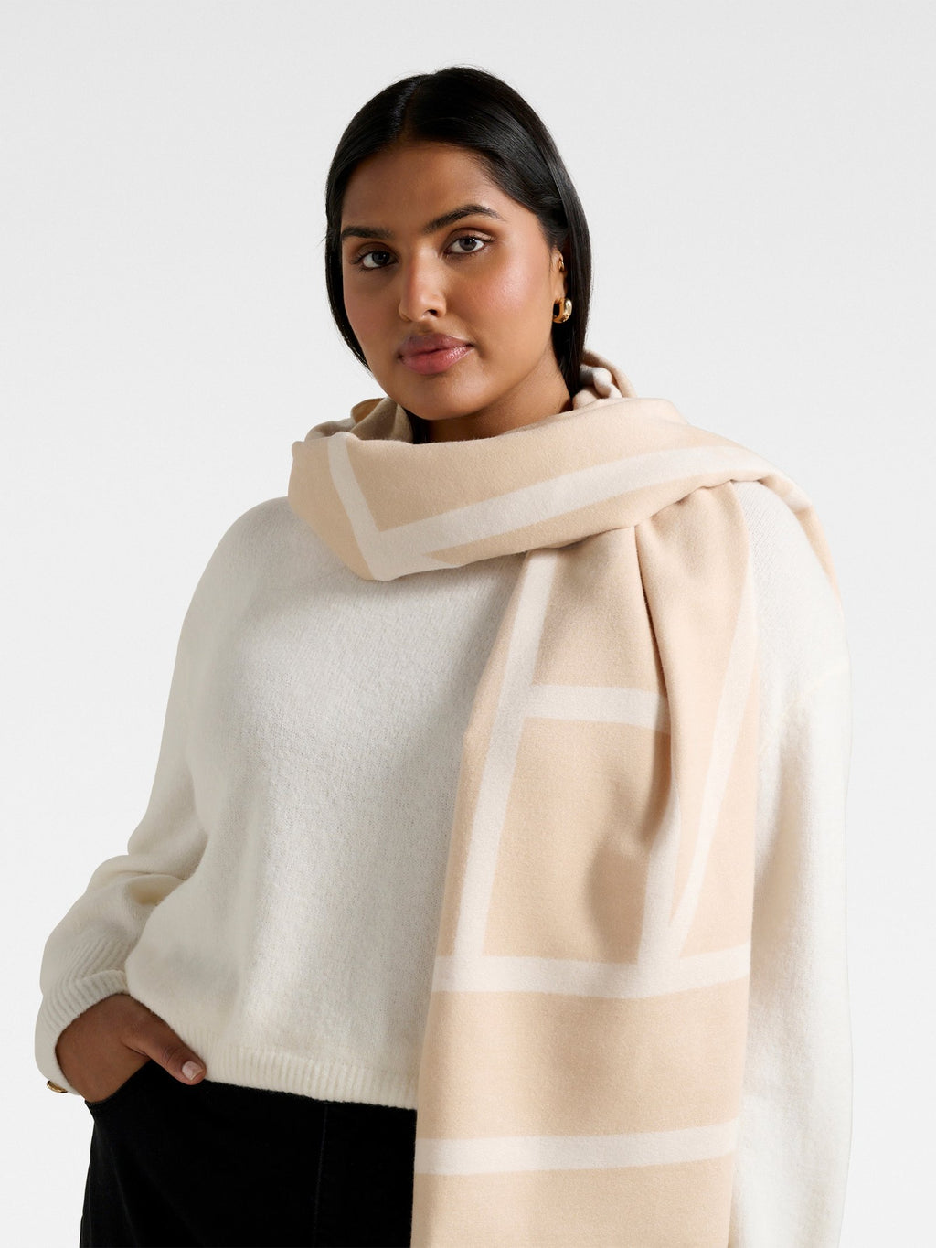 Ivy Geo Two Tone Scarf