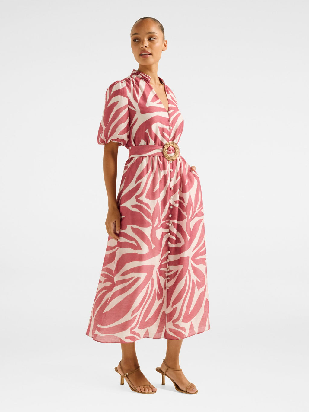  Julianne Short Sleeve Midi Dress