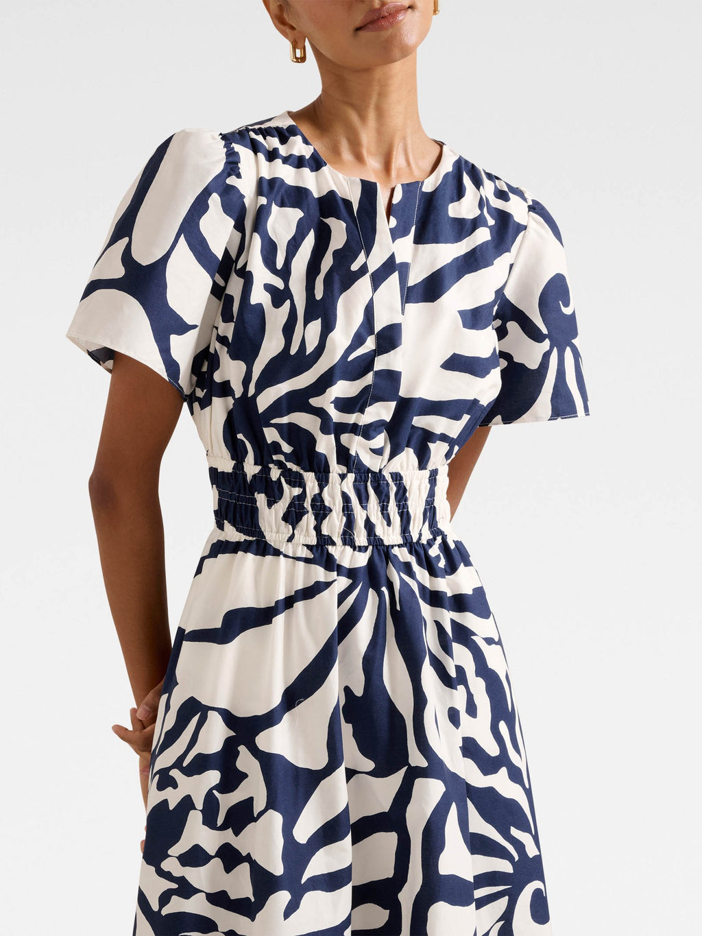  Eleanor Petite Short Sleeve Midi Dress