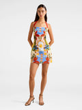 Keely Halter Neck Linen Mini Dress