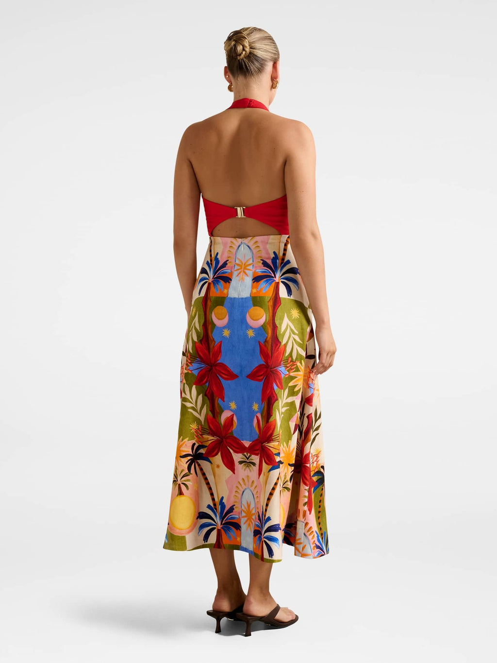  Romee Halter Neck Midi Dress