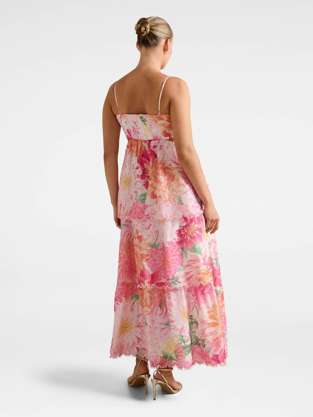  Shauna Tiered Midi Dress