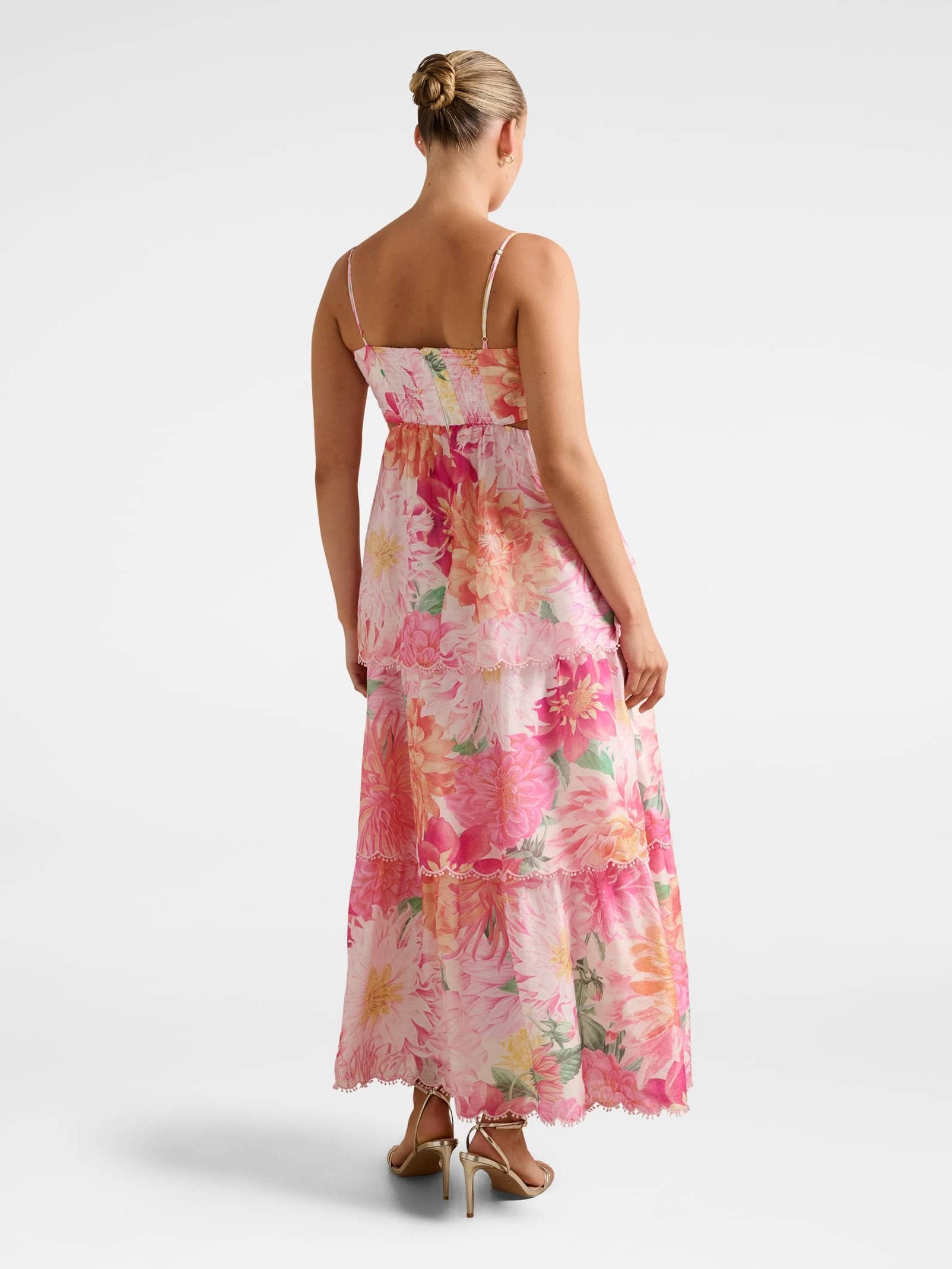  Shauna Tiered Midi Dress