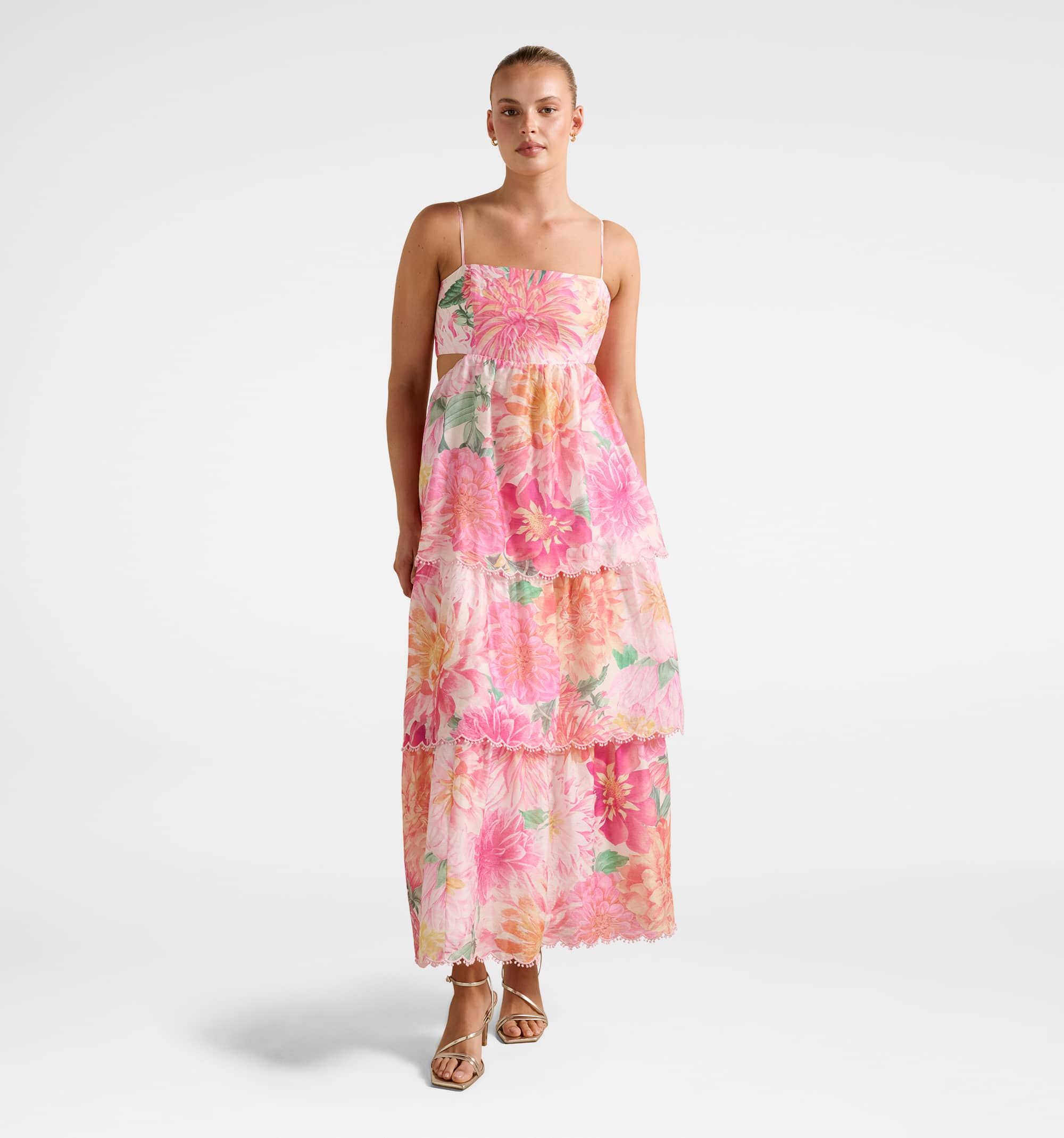 Shauna Tiered Midi Dress