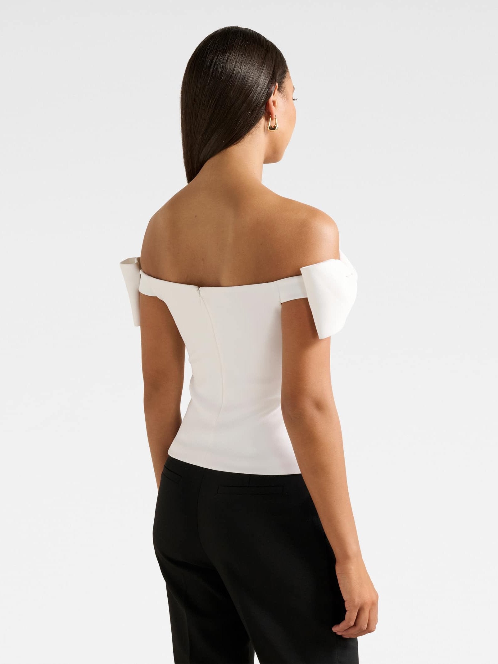 Evelyn Bow Bardot Top