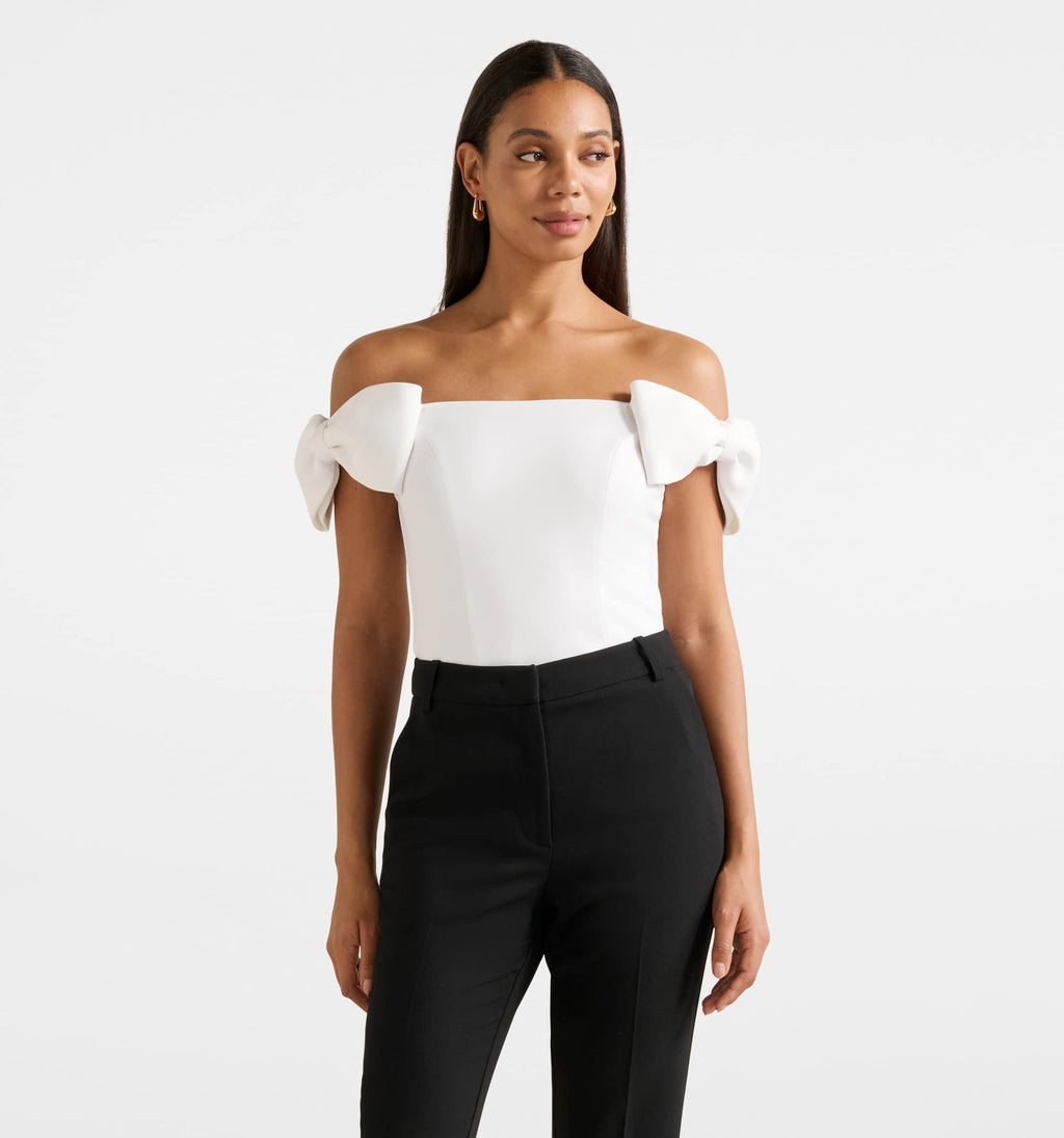 Evelyn Bow Bardot Top