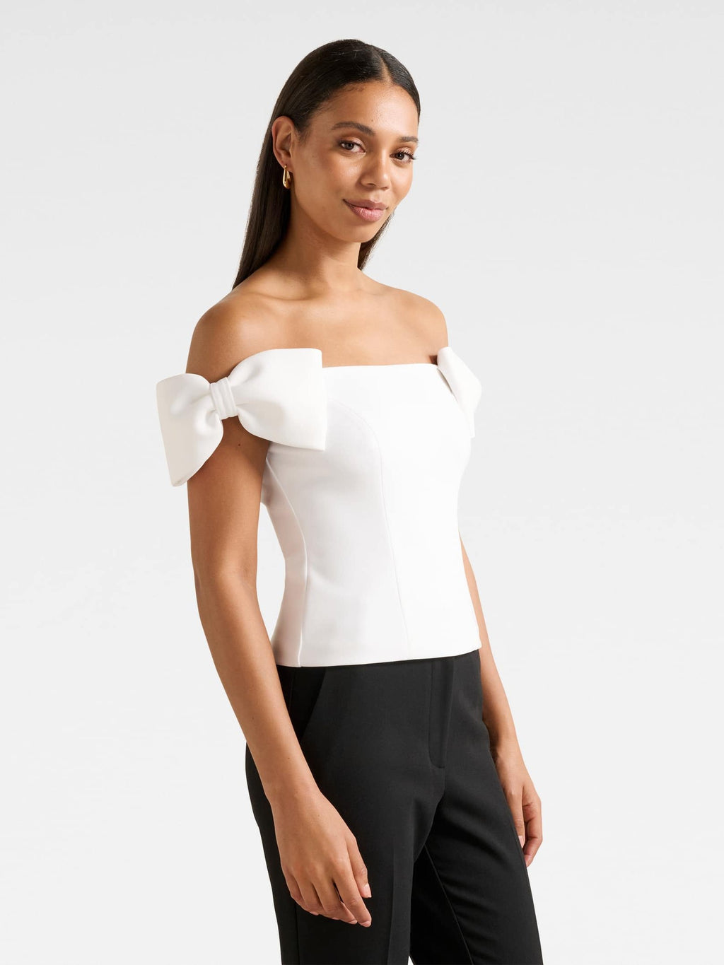 Evelyn Bow Bardot Top