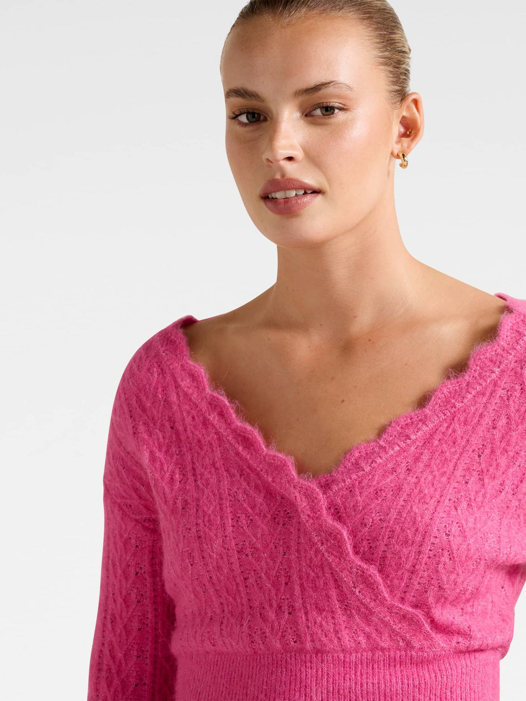 Kylie Stitch Wrap Sweater