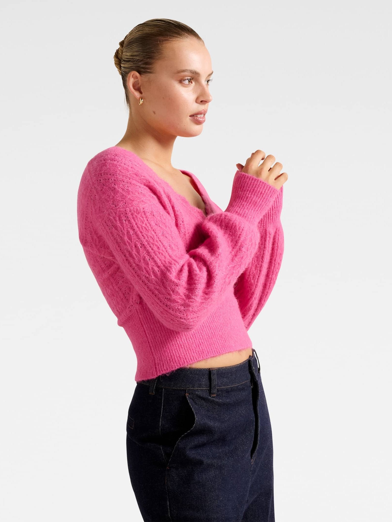 Kylie Stitch Wrap Sweater