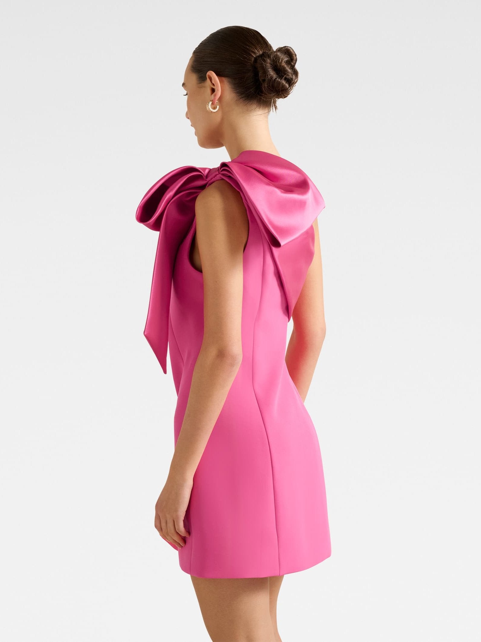  Holly Asym Bow Mini Dress