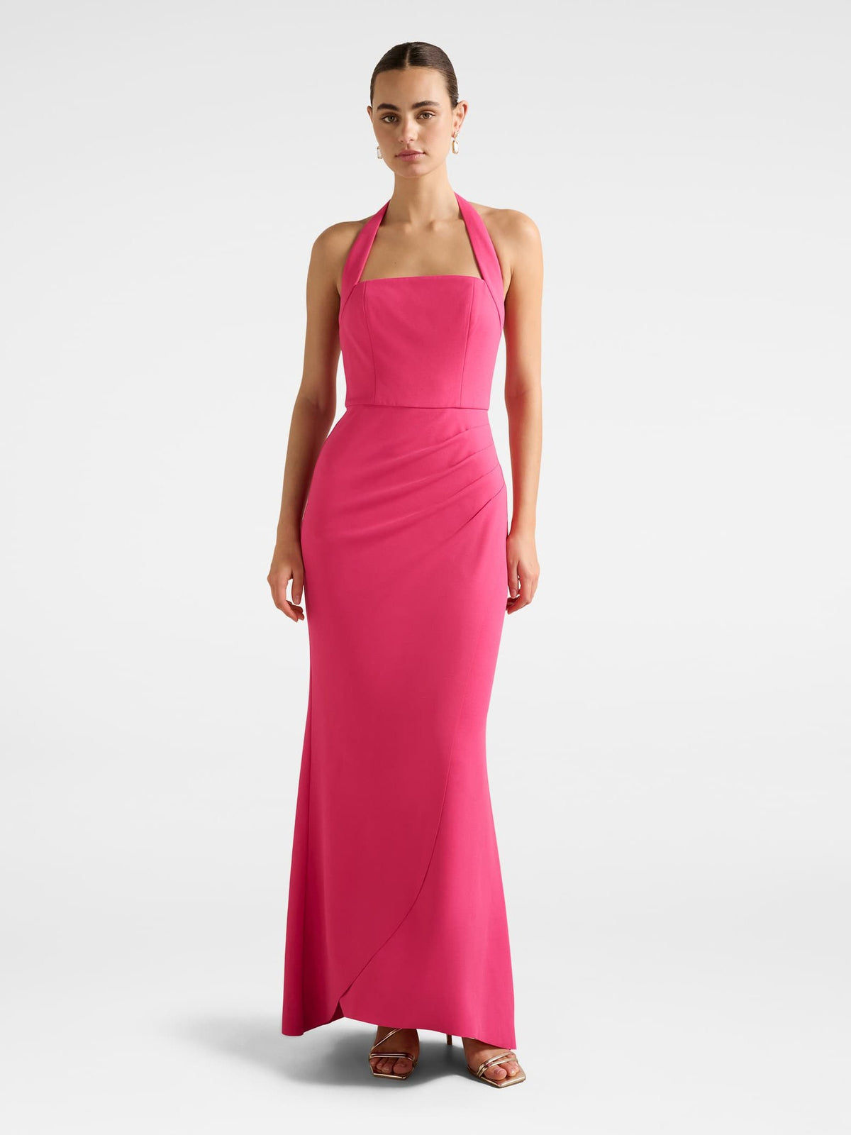 Willow Halter Wrap Maxi Dress