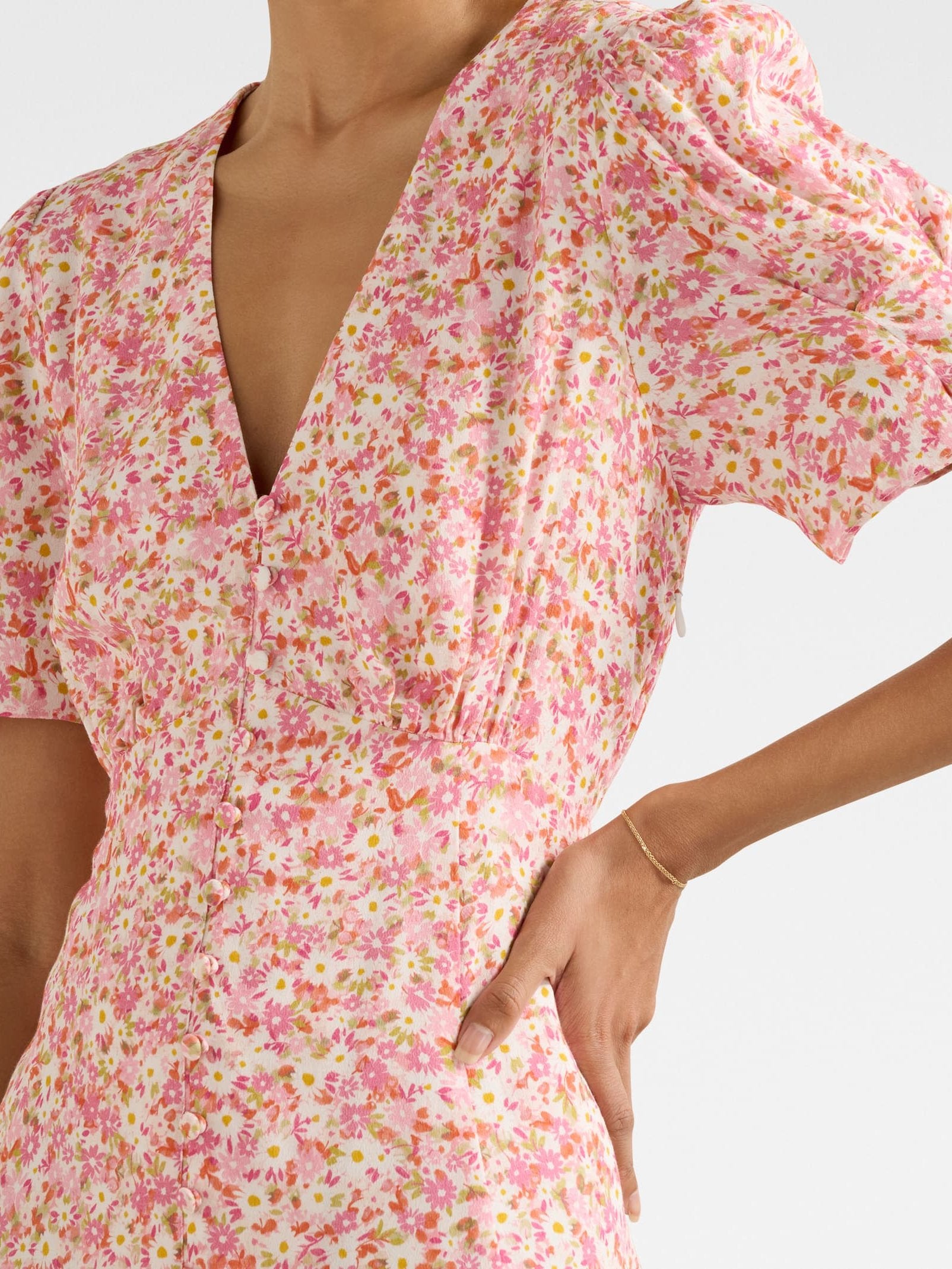  Saffron Petite Printed Sun Dress