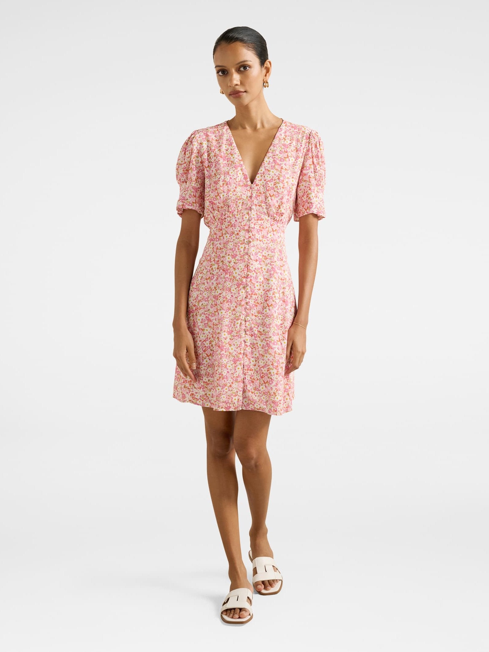  Saffron Petite Printed Sun Dress