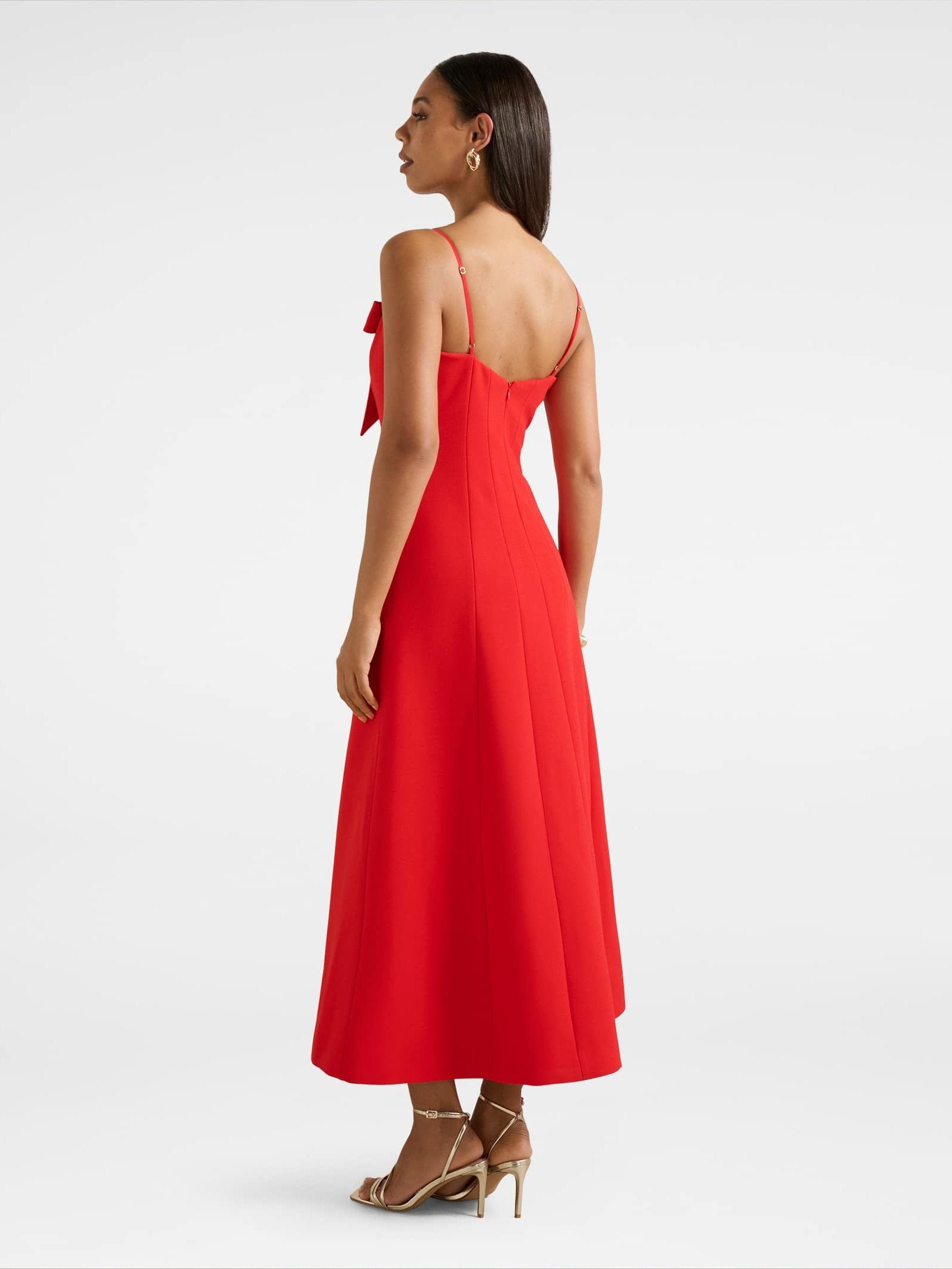 Harlow Bow Front Midi Dress