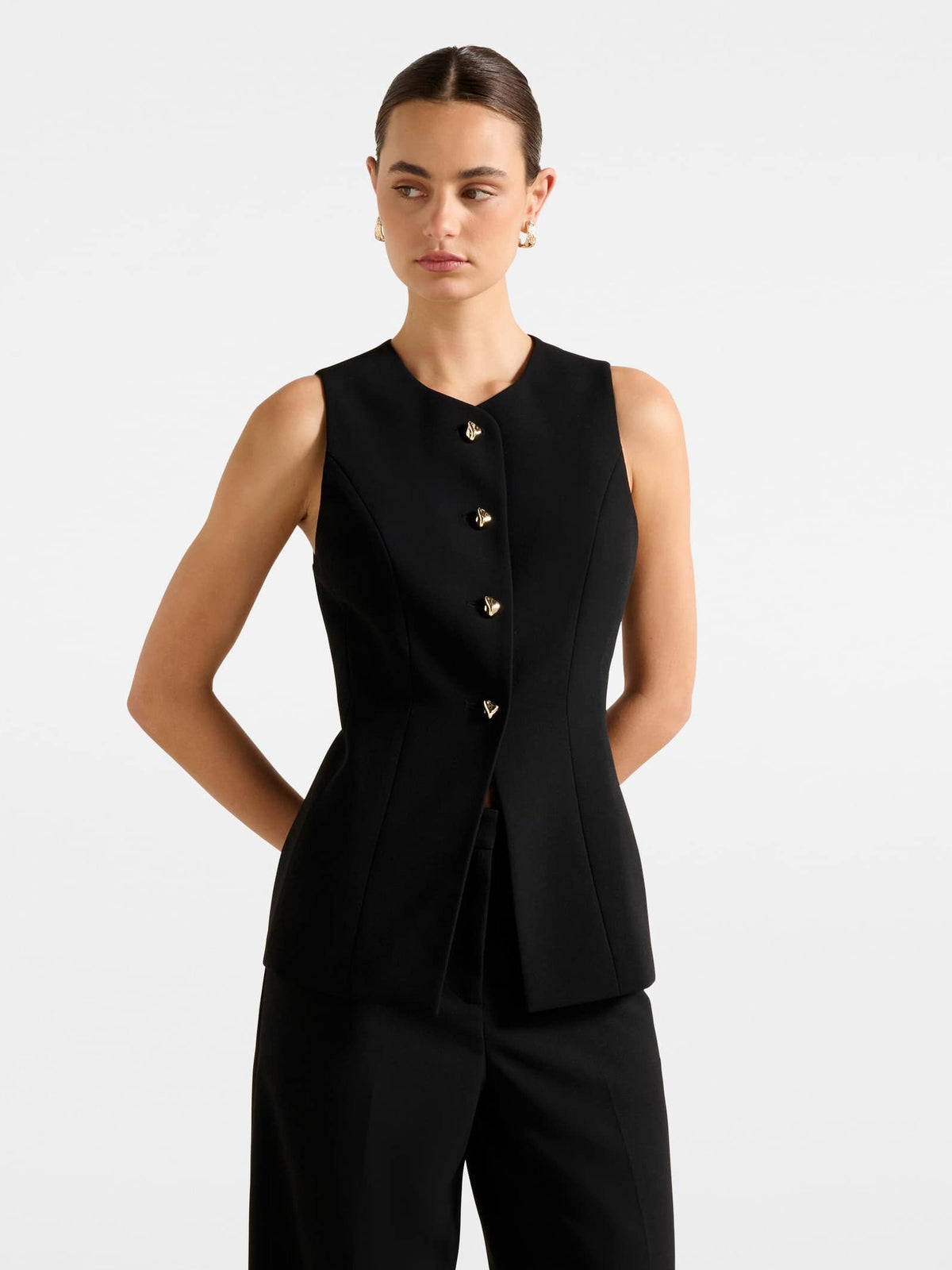 Aria Asymmetrical Chiffon Cape