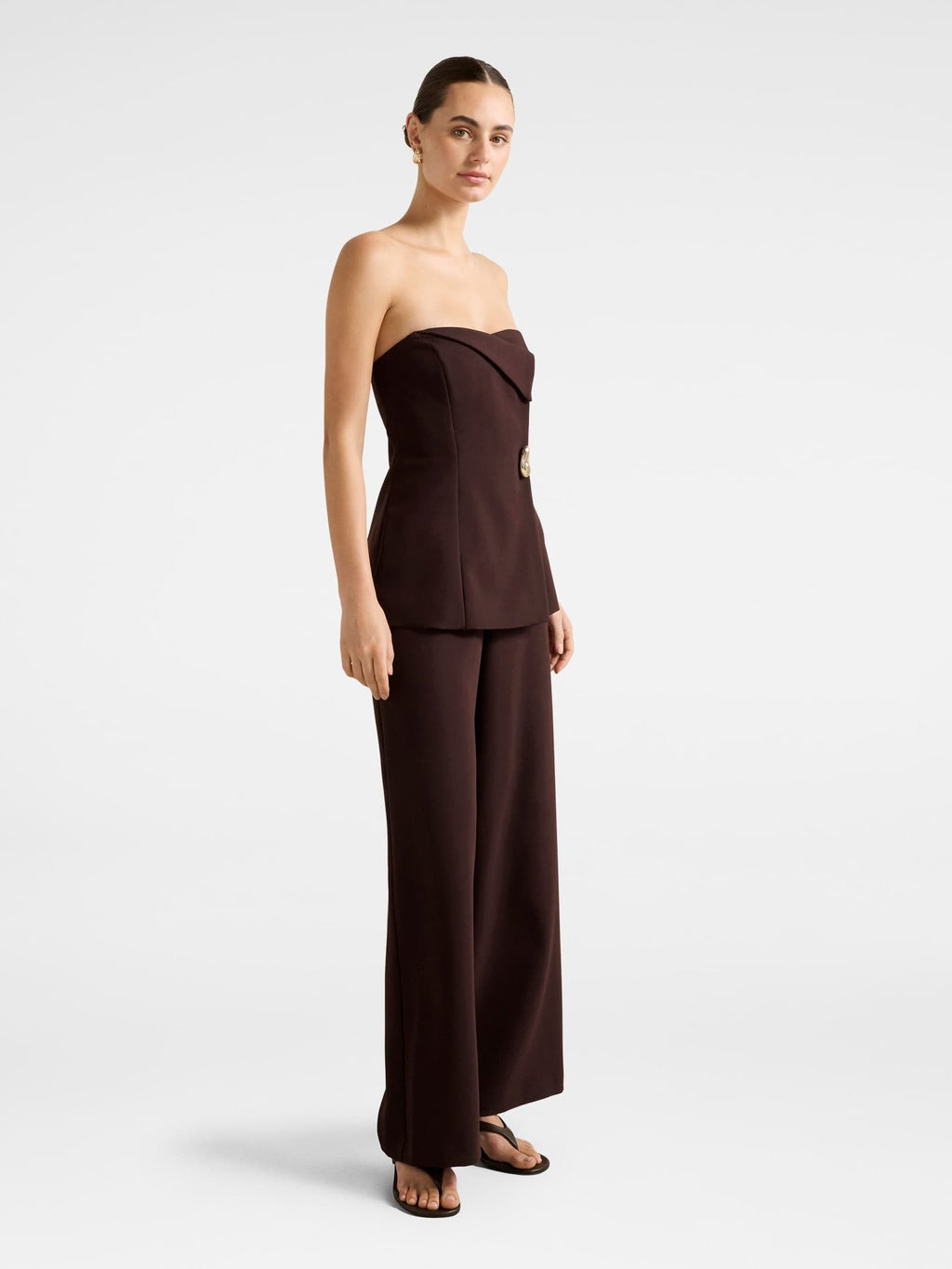 Joanna Strapless Foldover Jumpsuit