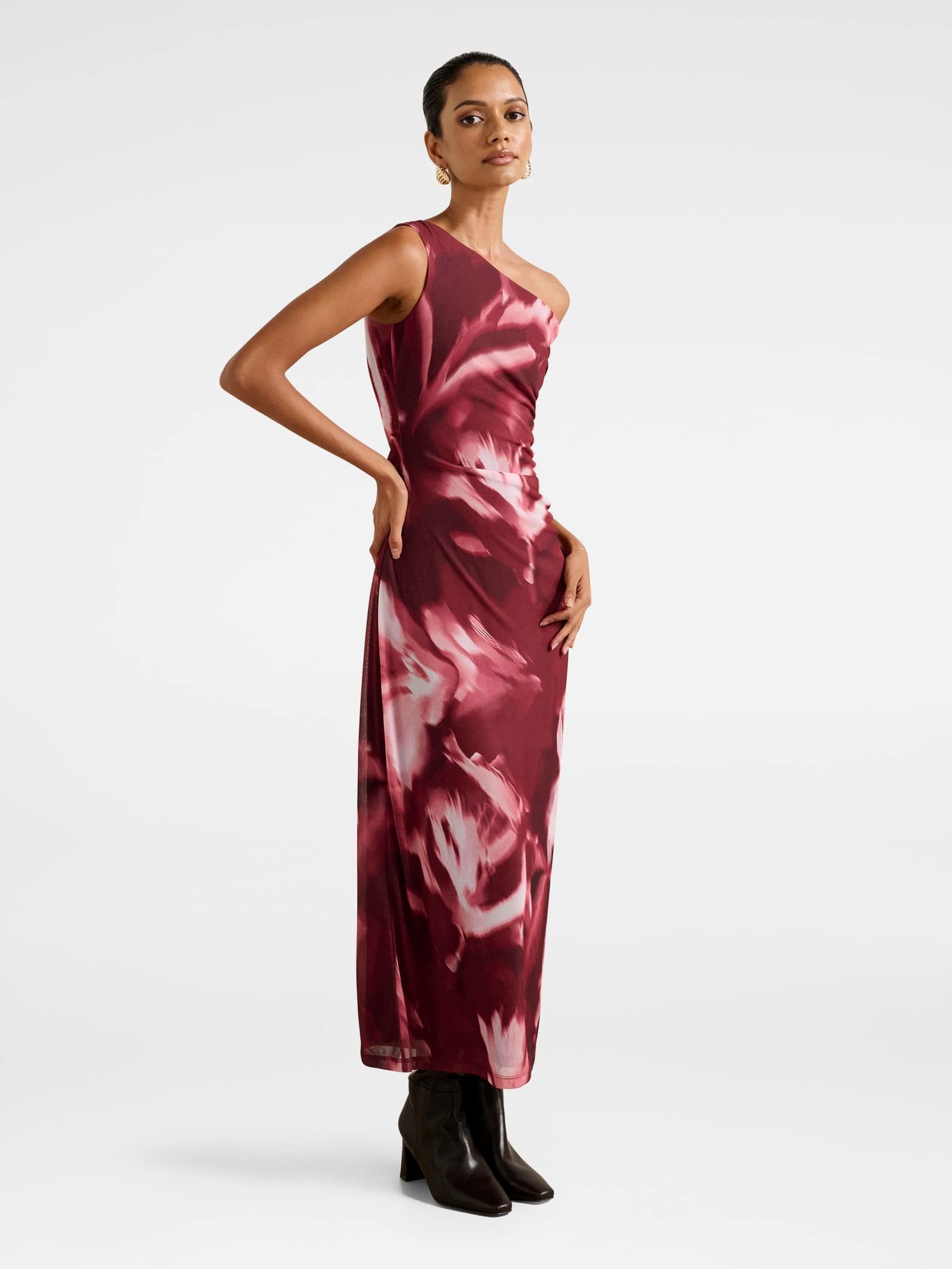  Gisella Petite Mesh Midi Dress