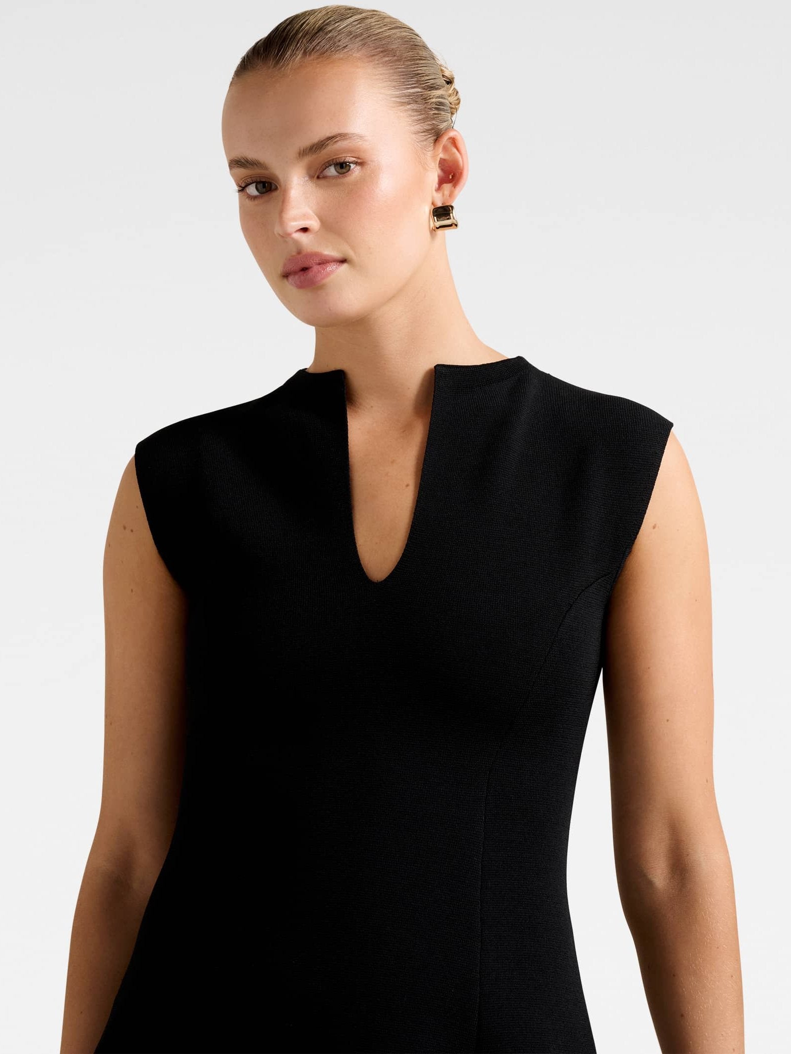  Katerina Crepe Knit Mini Dress