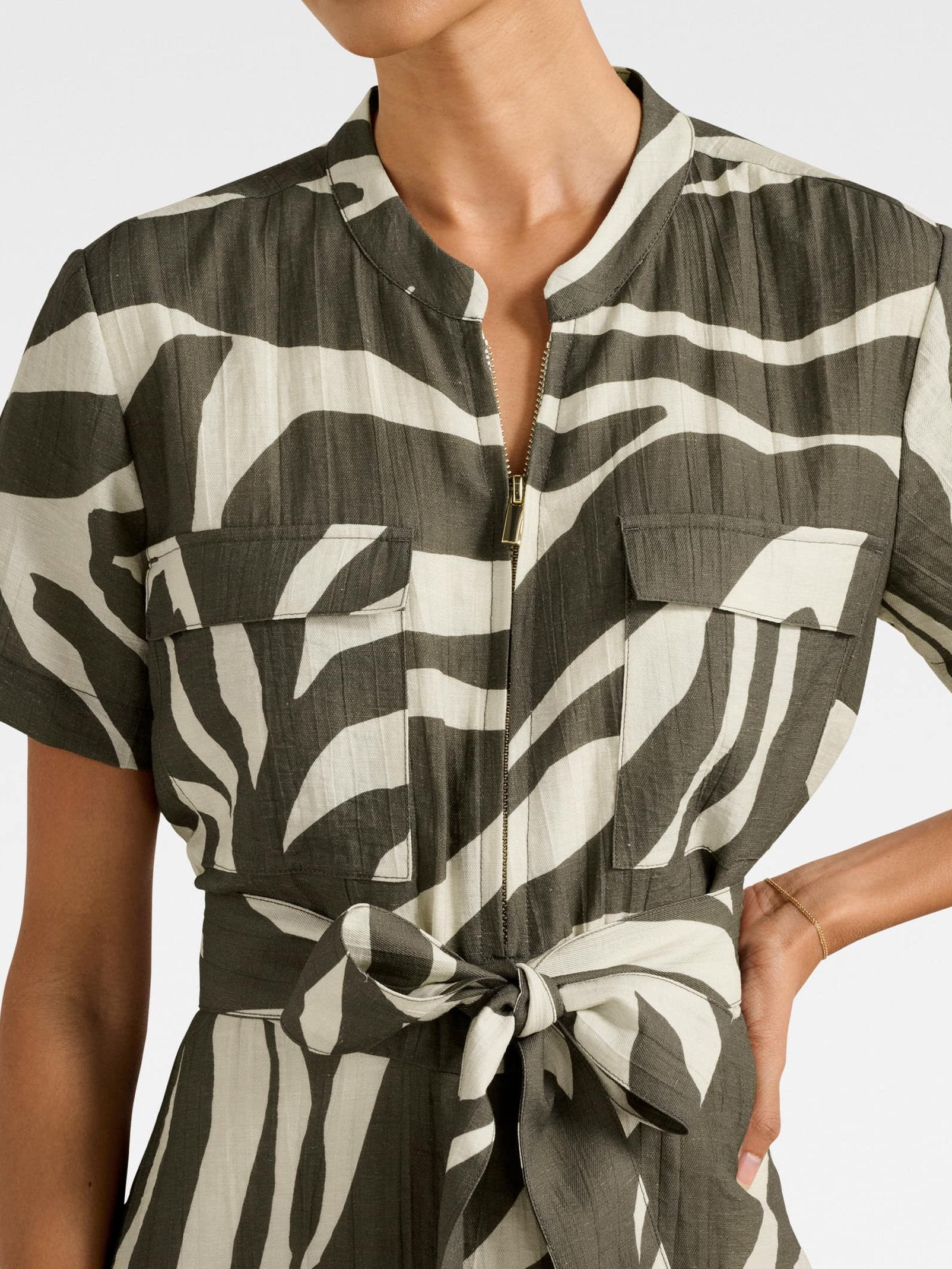 Eden Petite Zip Up Mini Dress – Forever New