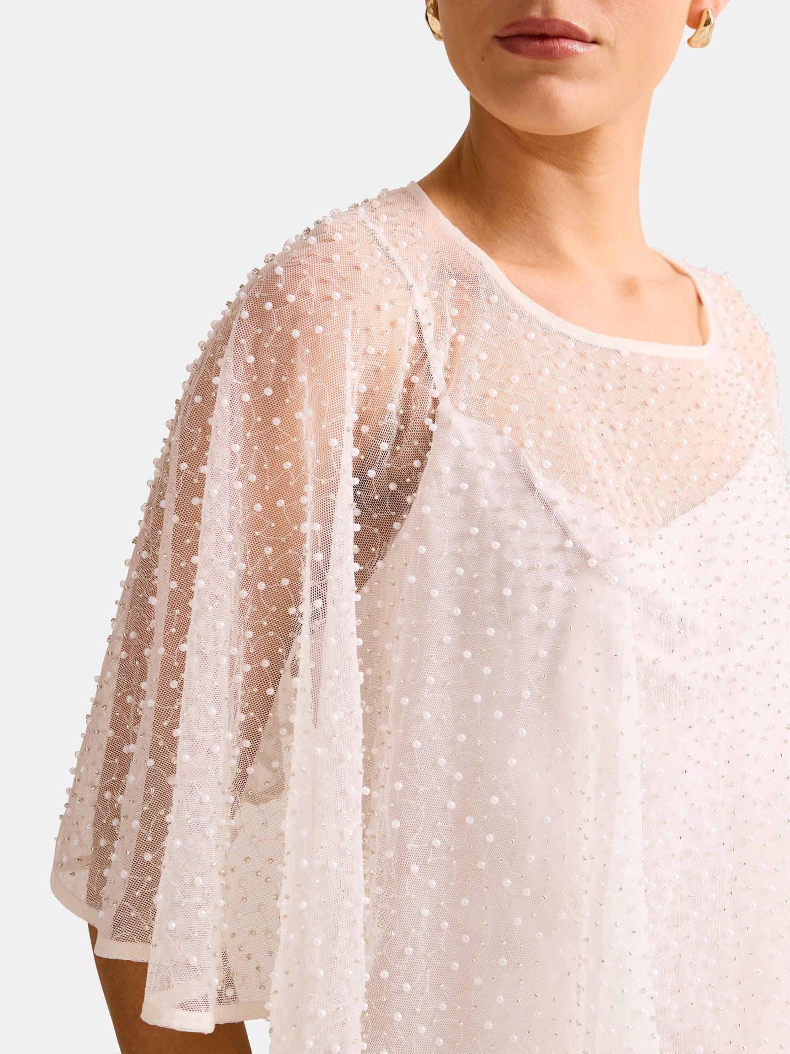  Louise Pearl & Bead Cape