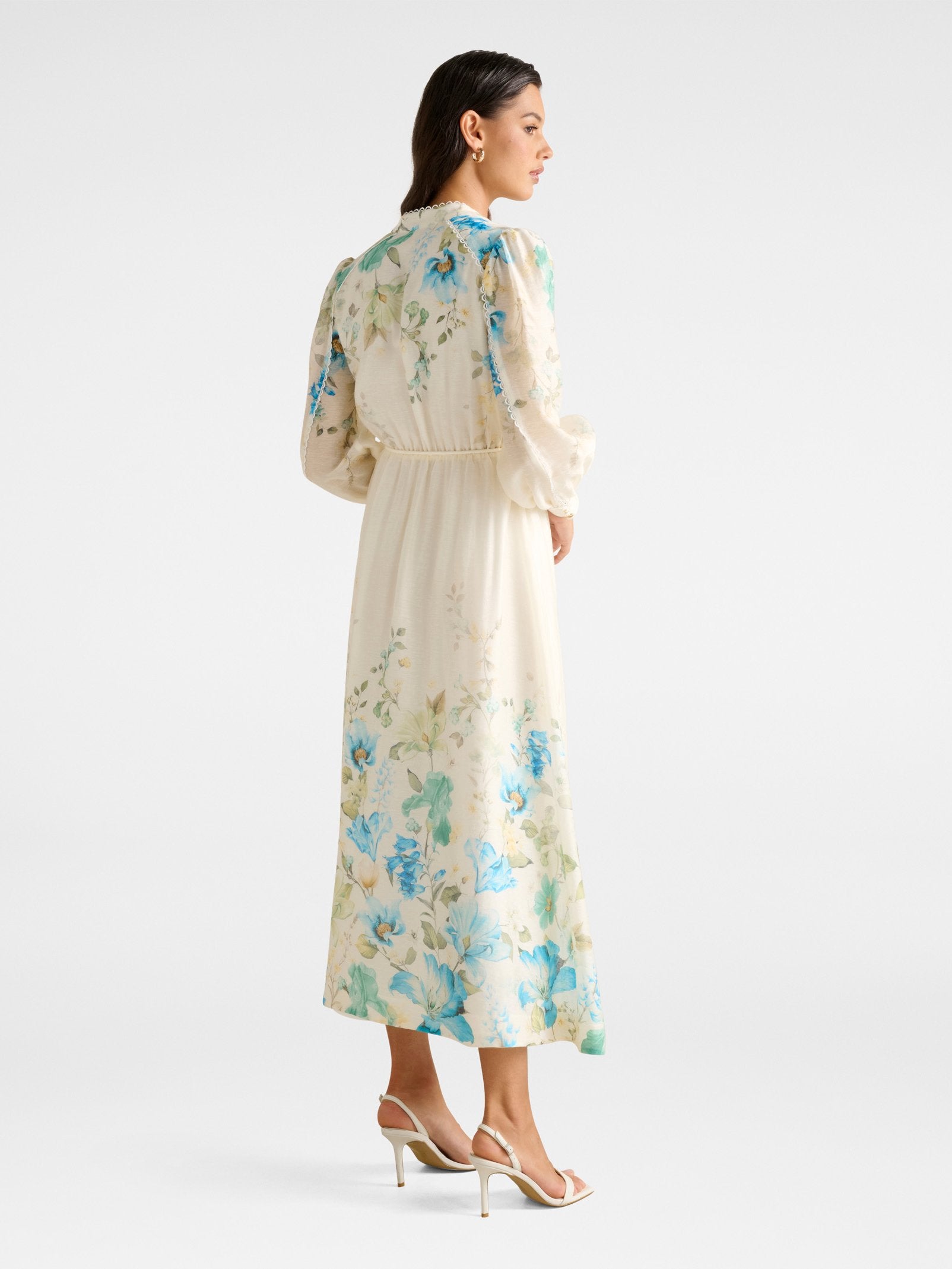  Peyton Trim Detail Midi Dress