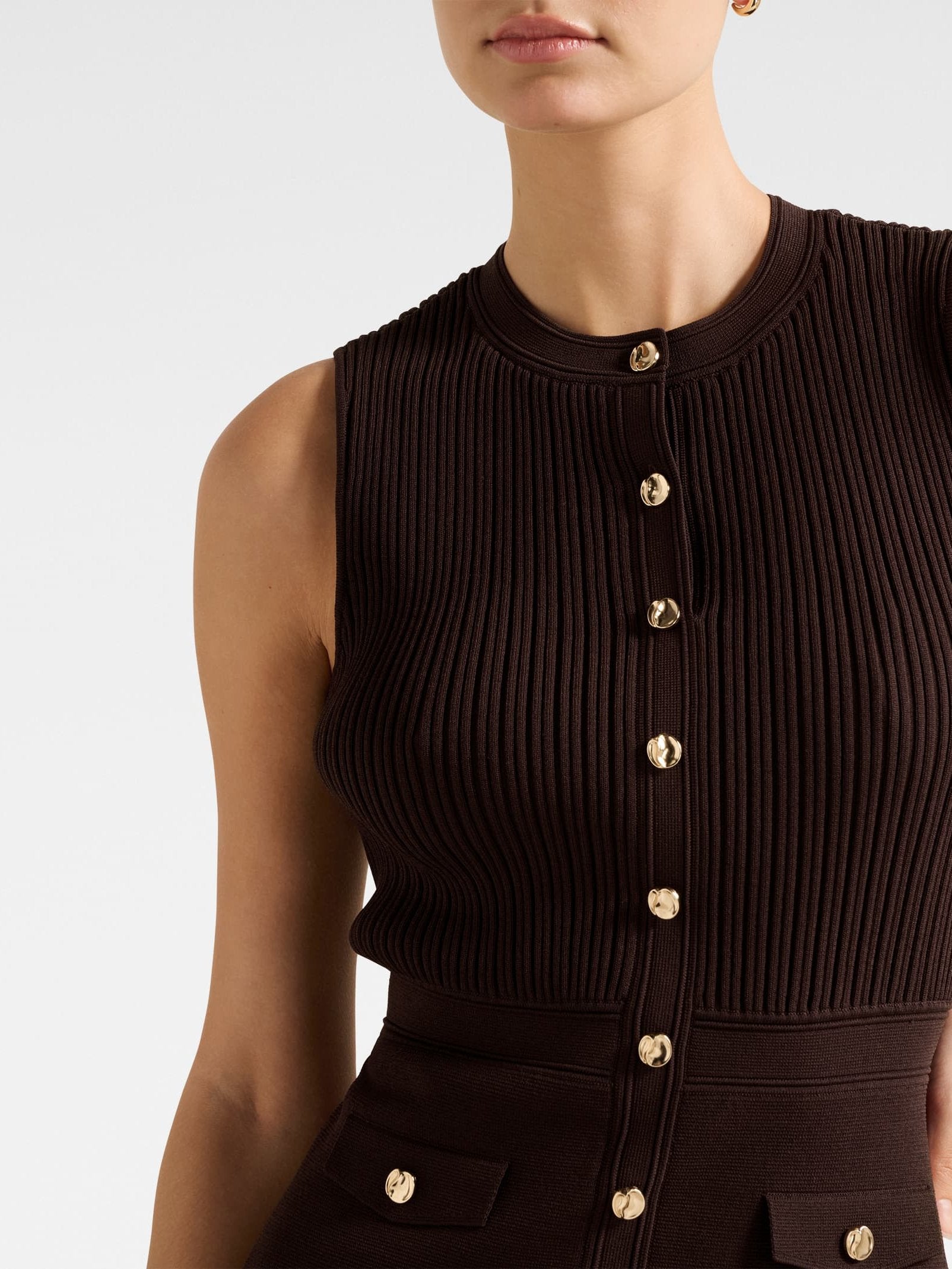 Issie Stitch Interest Mini Dress