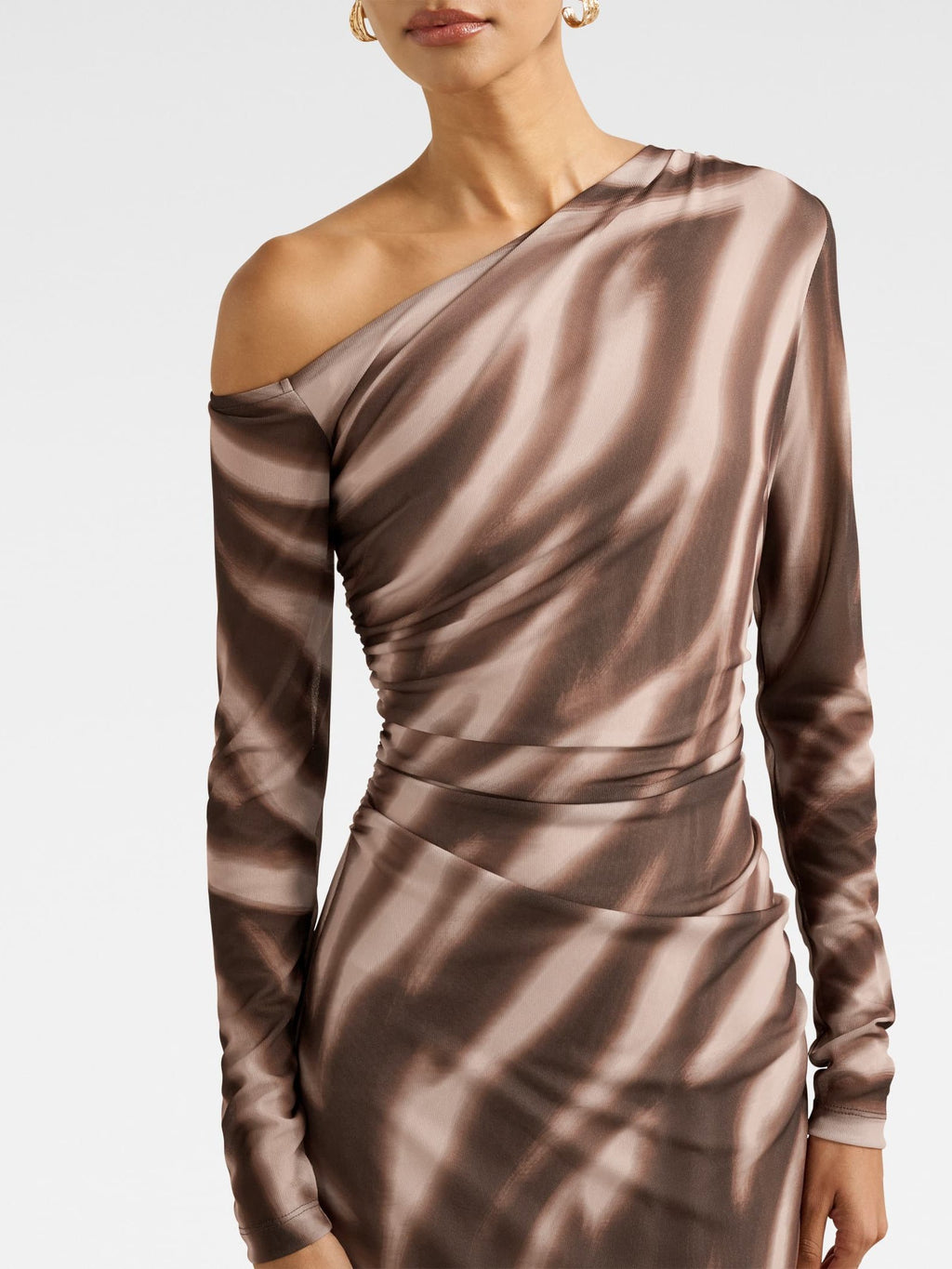 Gemma Petite Tipped Shoulder Midi Dress