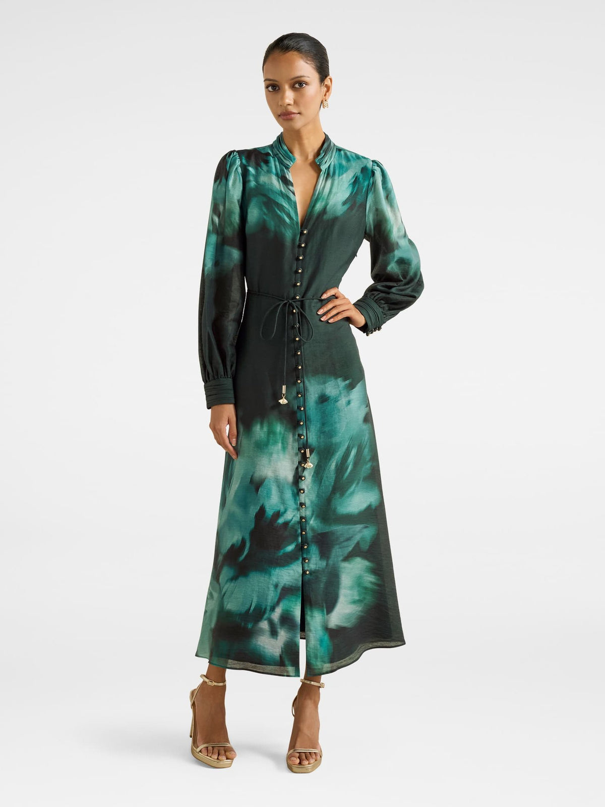 Camilla Petite Long Sleeved Midi Dress