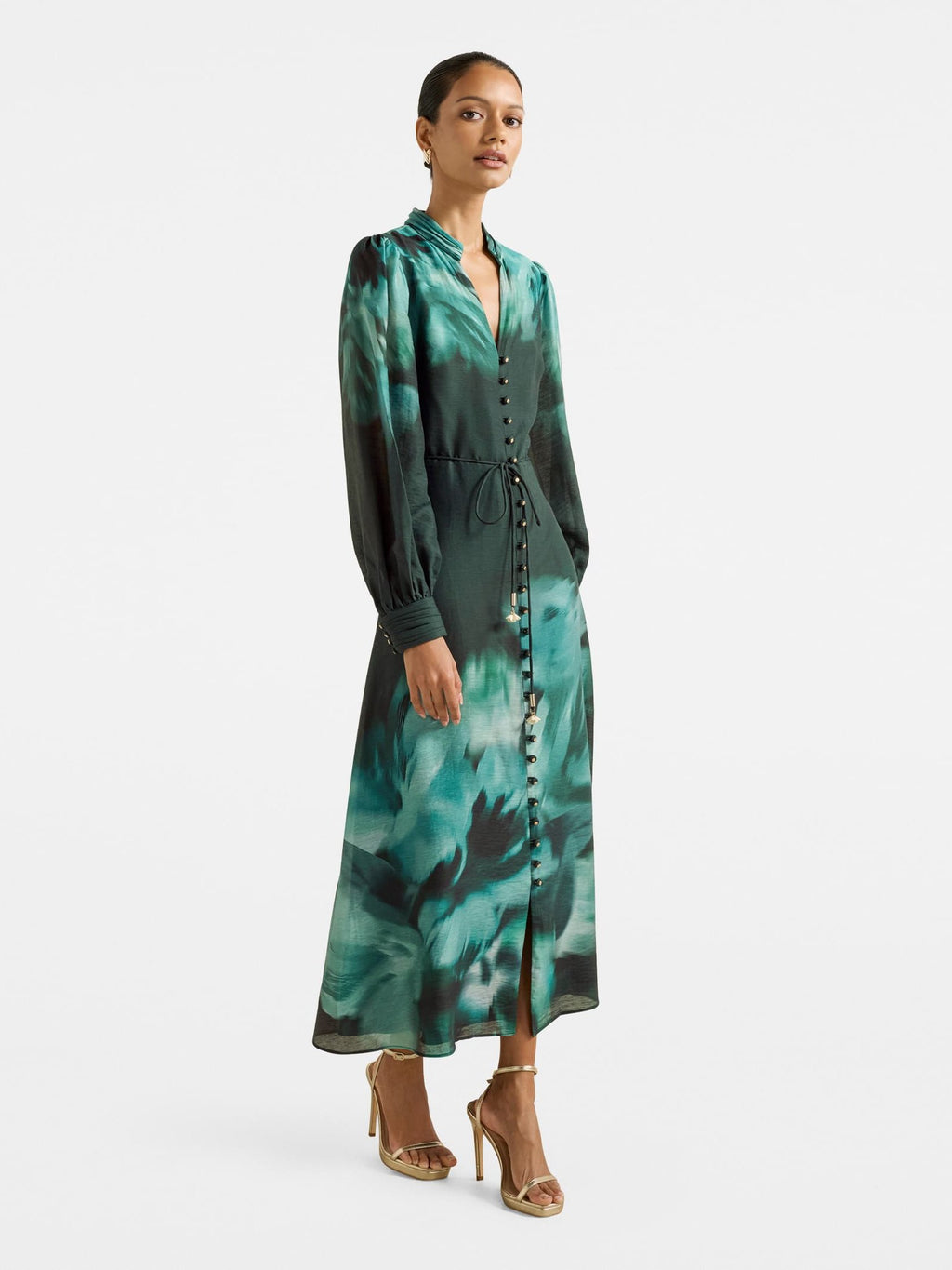 Camilla Petite Long Sleeved Midi Dress