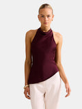 Skyler Halter Satin Top