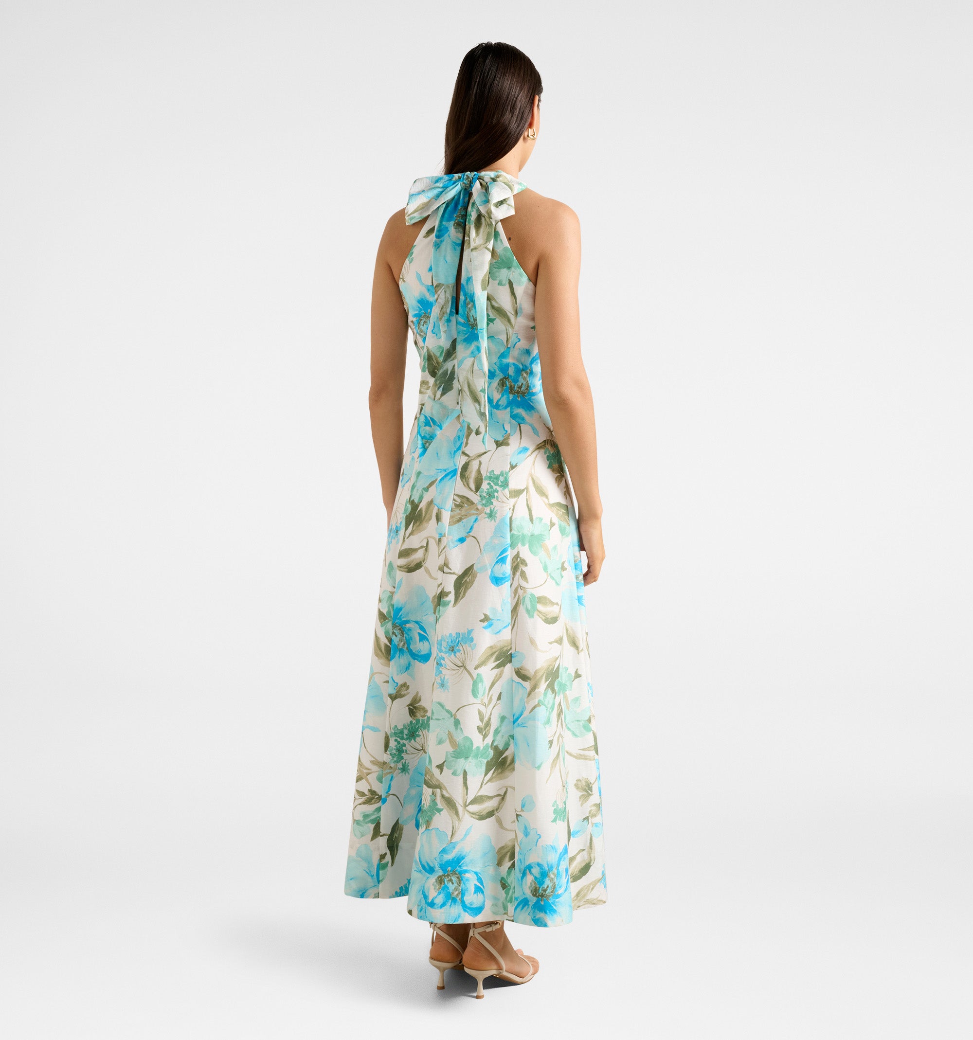 Sallie Halter Bow Midi Dress