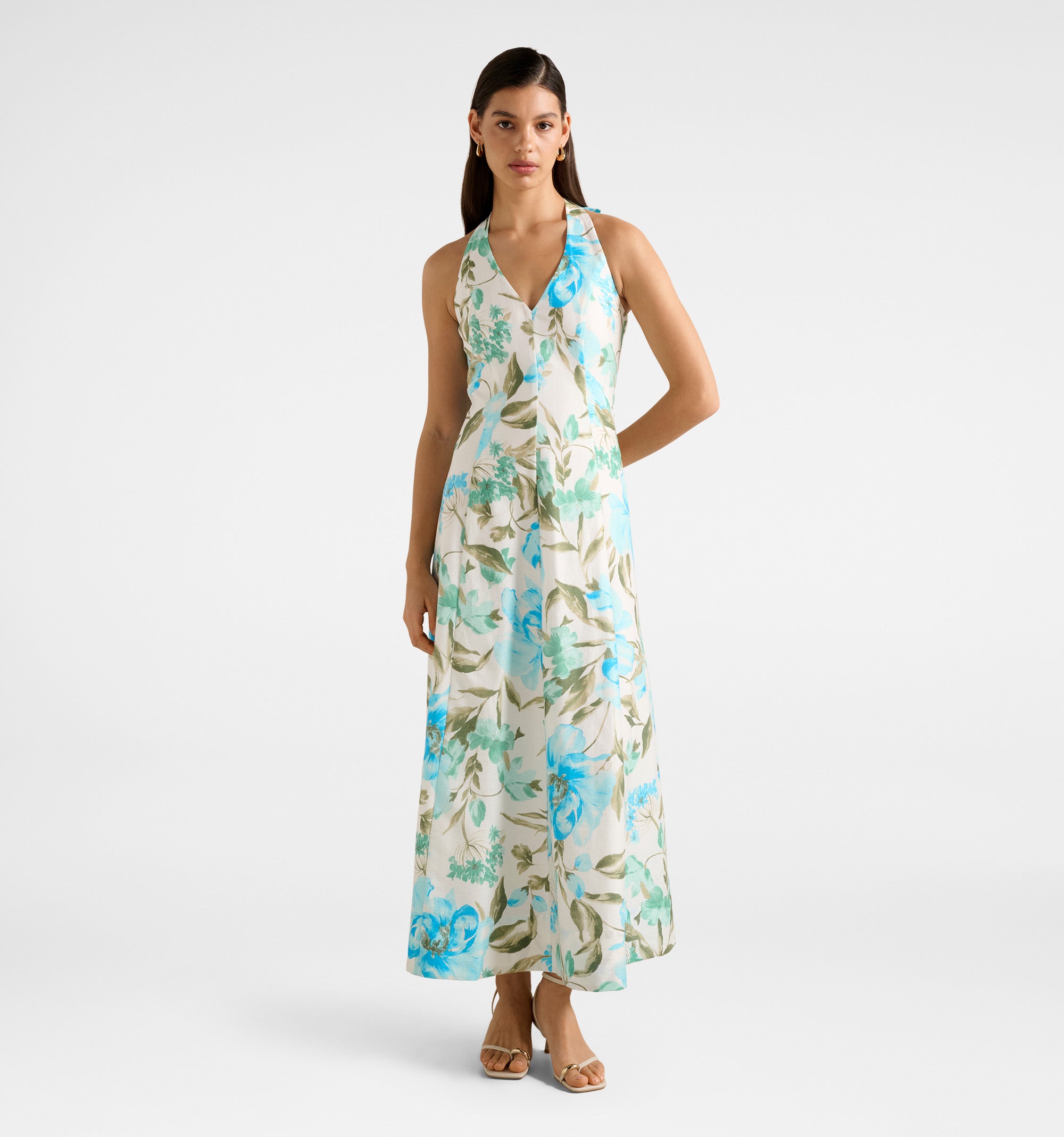 Sallie Halter Bow Midi Dress
