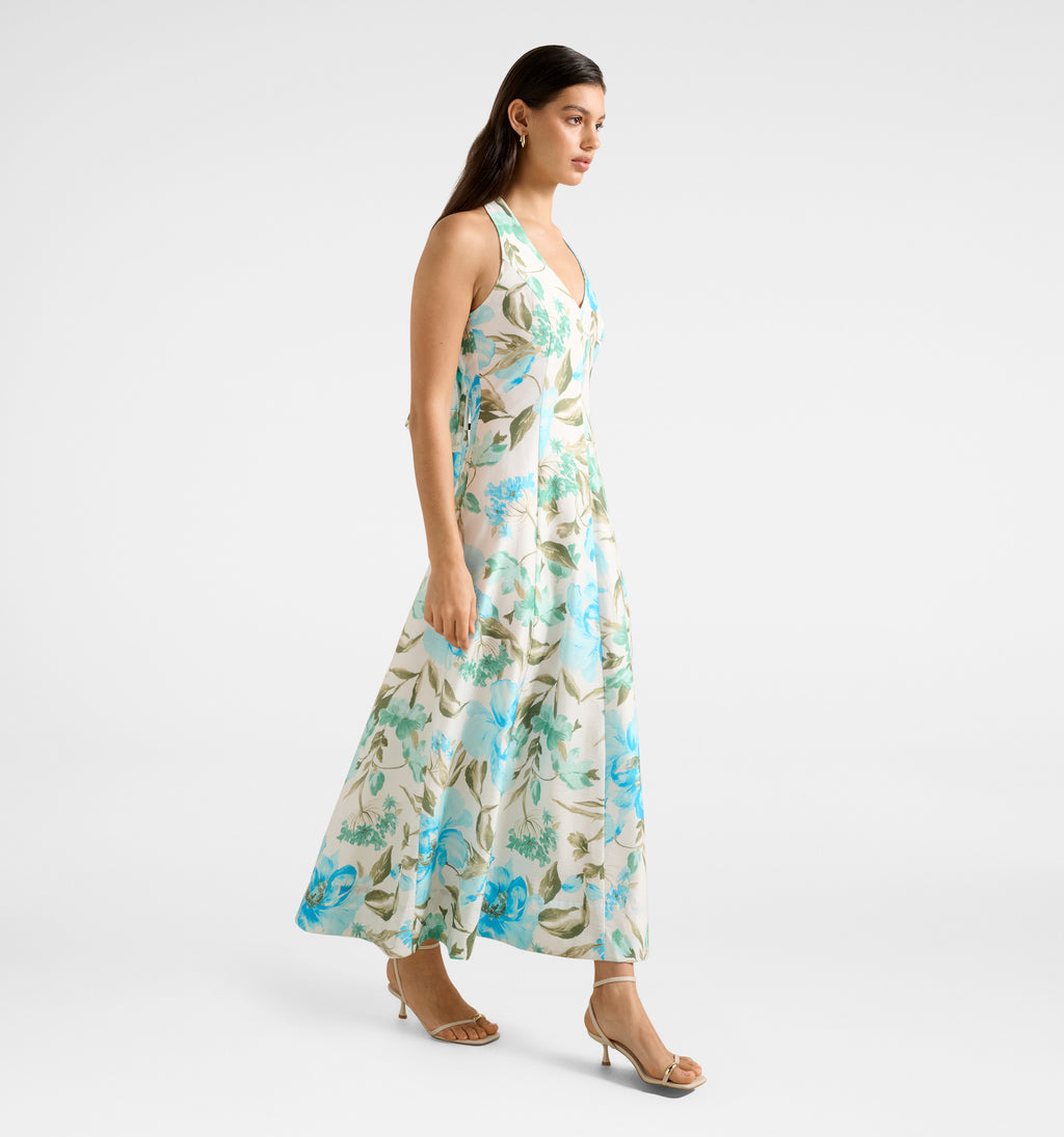 Sallie Halter Bow Midi Dress