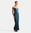 Mindy Bardot Ruffle Midi Dress