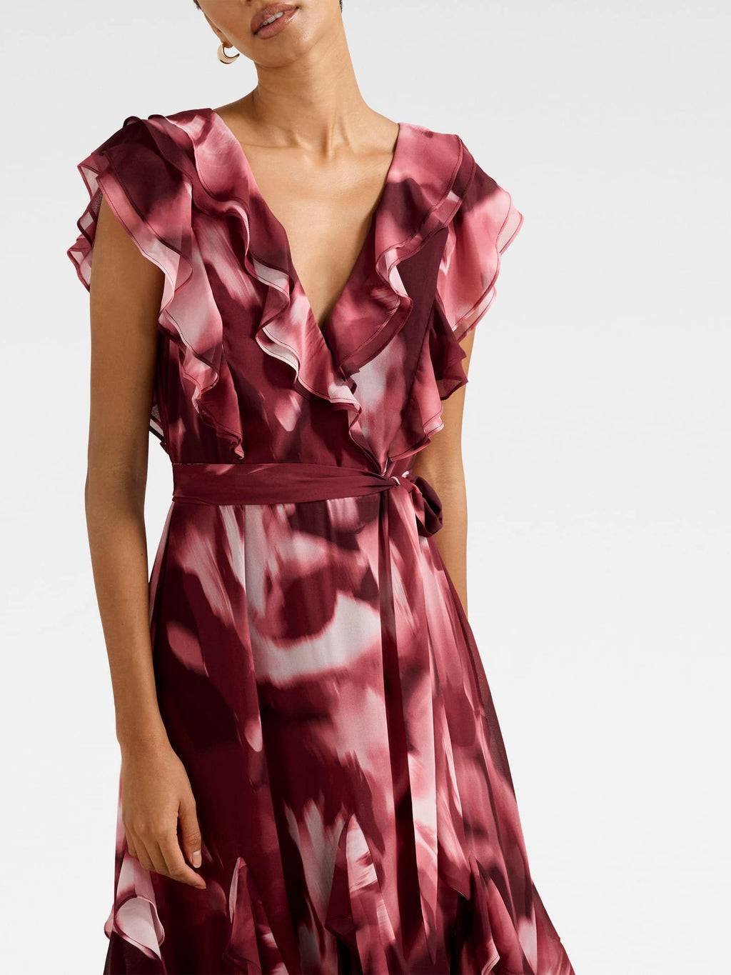 Naya Petite Ruffle Midi Dress