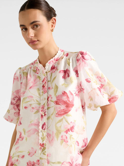  Becca Scalloped Blouse