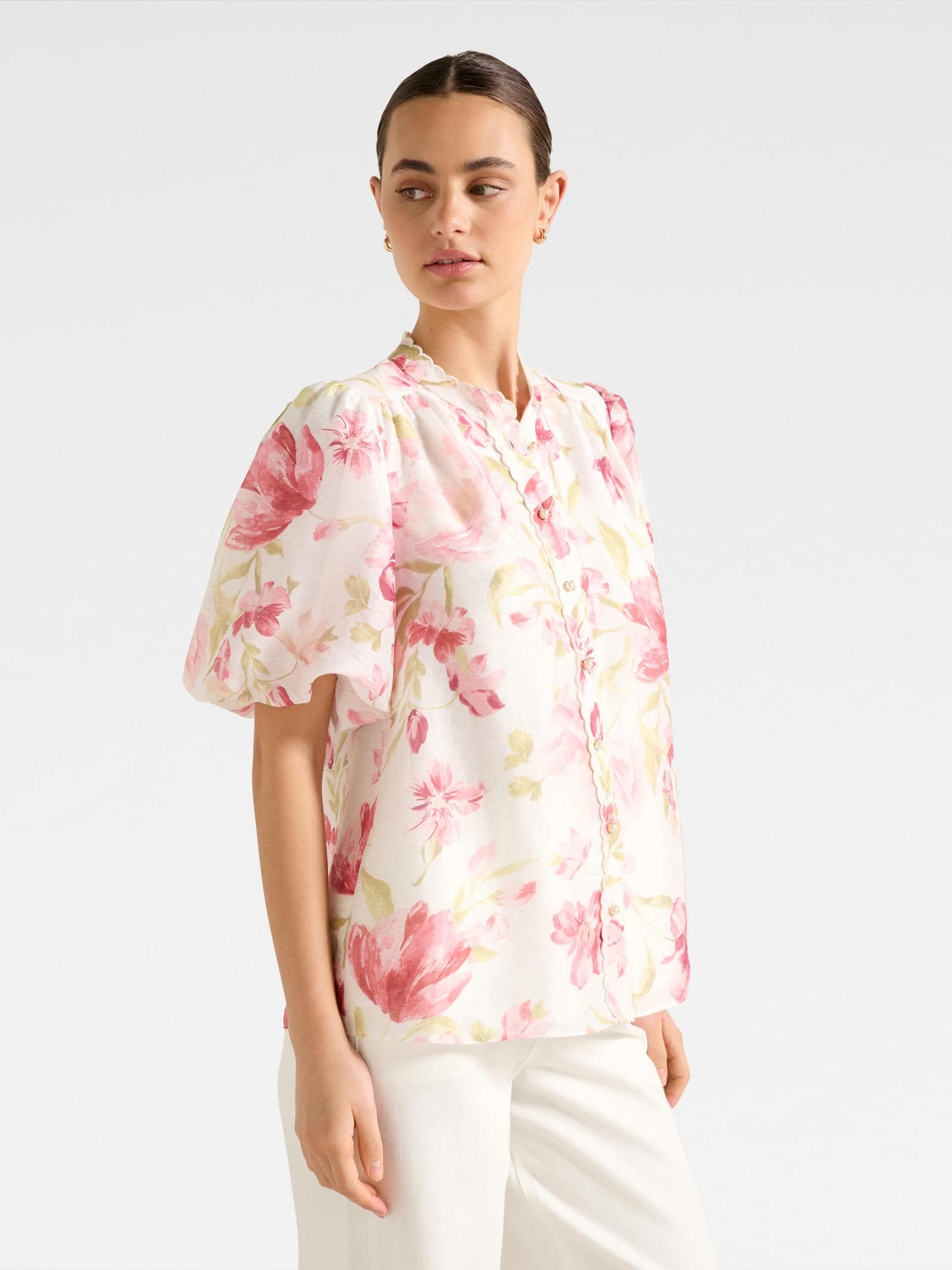  Becca Scalloped Blouse